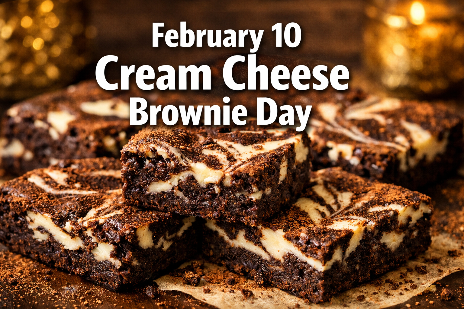 February 10 Cream Cheese Brownie Day