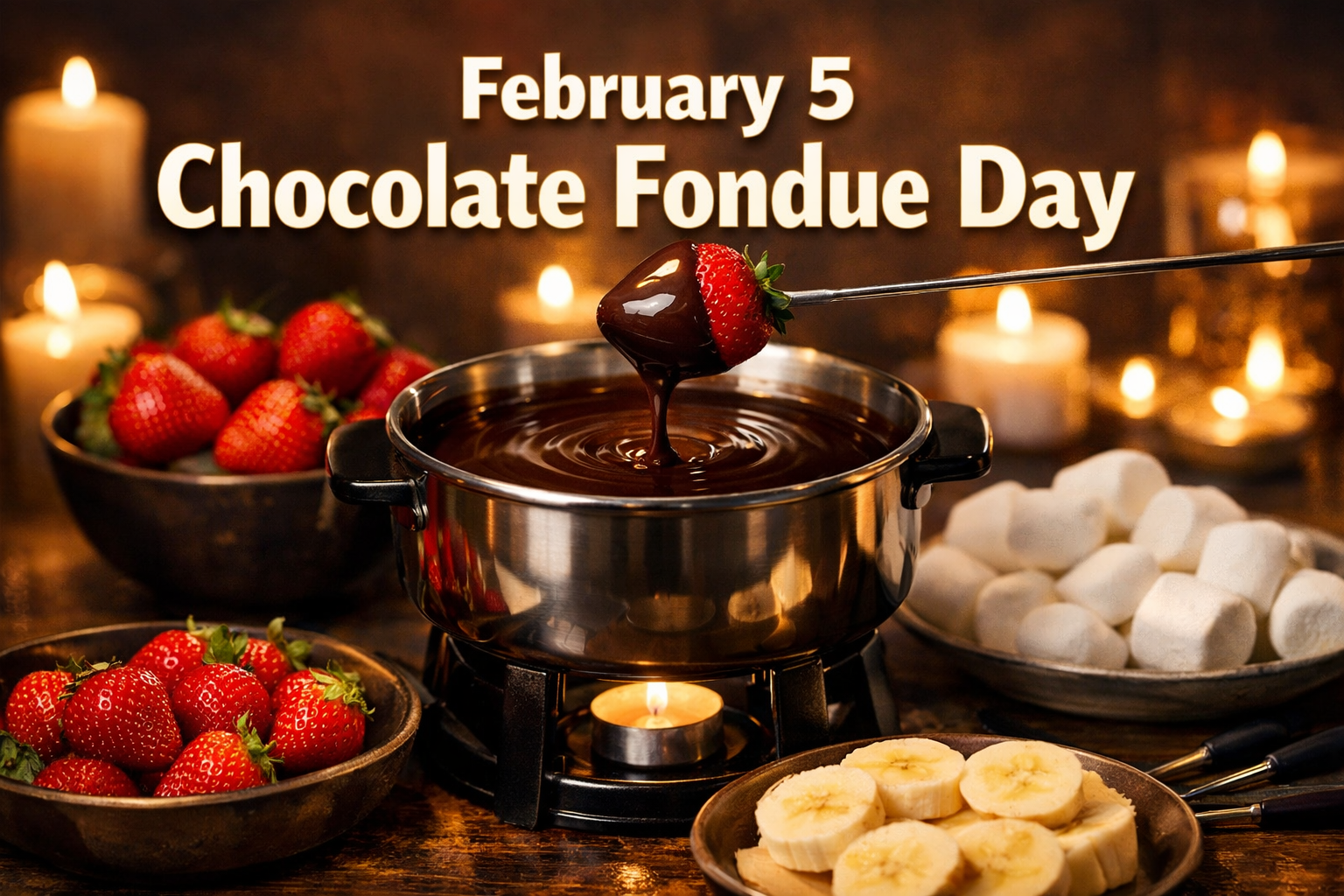 February 5 Chocolate Fondue Day