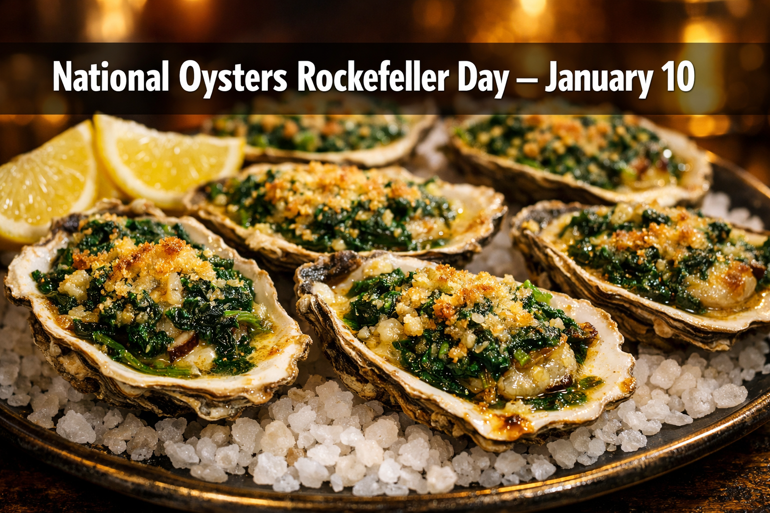 January 10 National Oysters Rockefeller Day