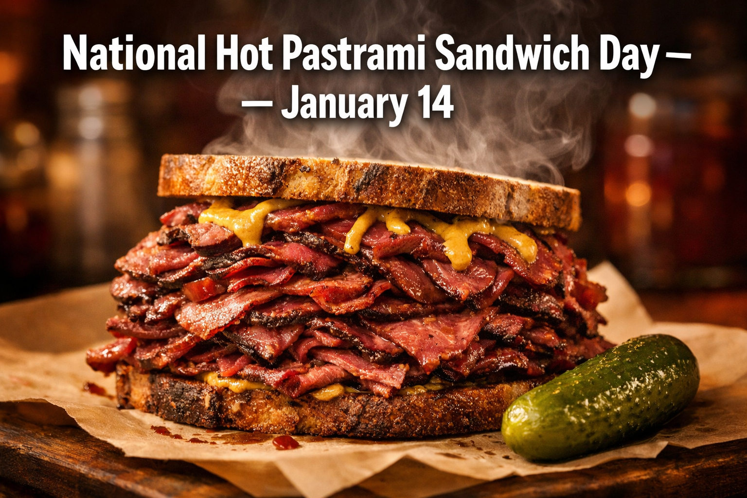 January 14: National Hot Pastrami Sandwich Day