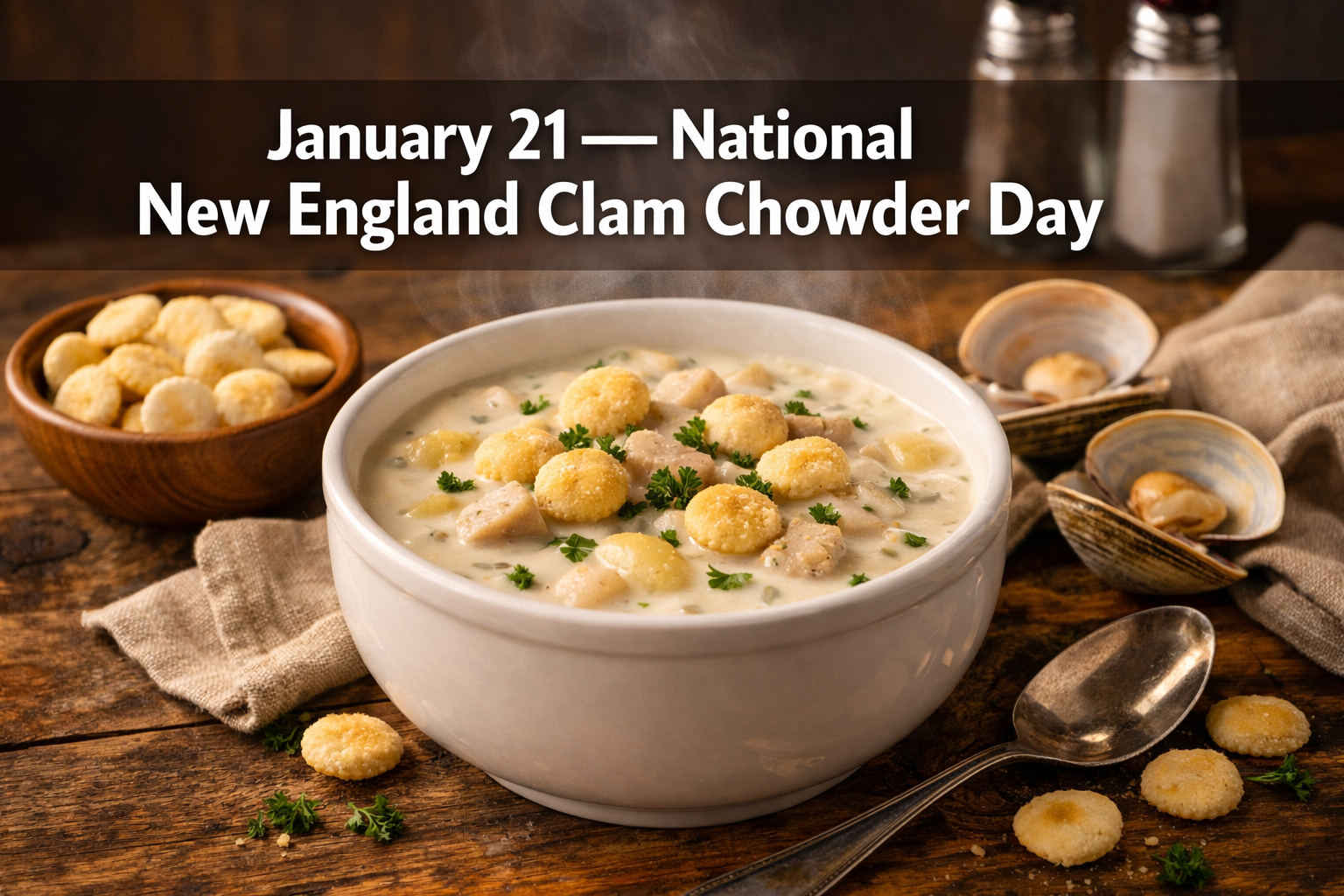 January 21 National New England Clam Chowder Day