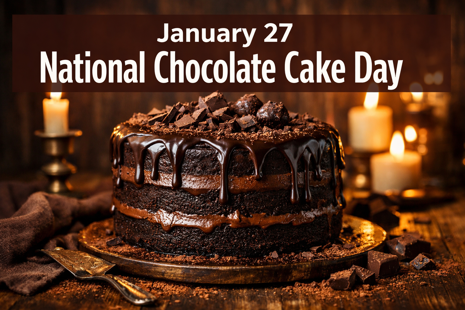 January 27 National Chocolate Cake Day