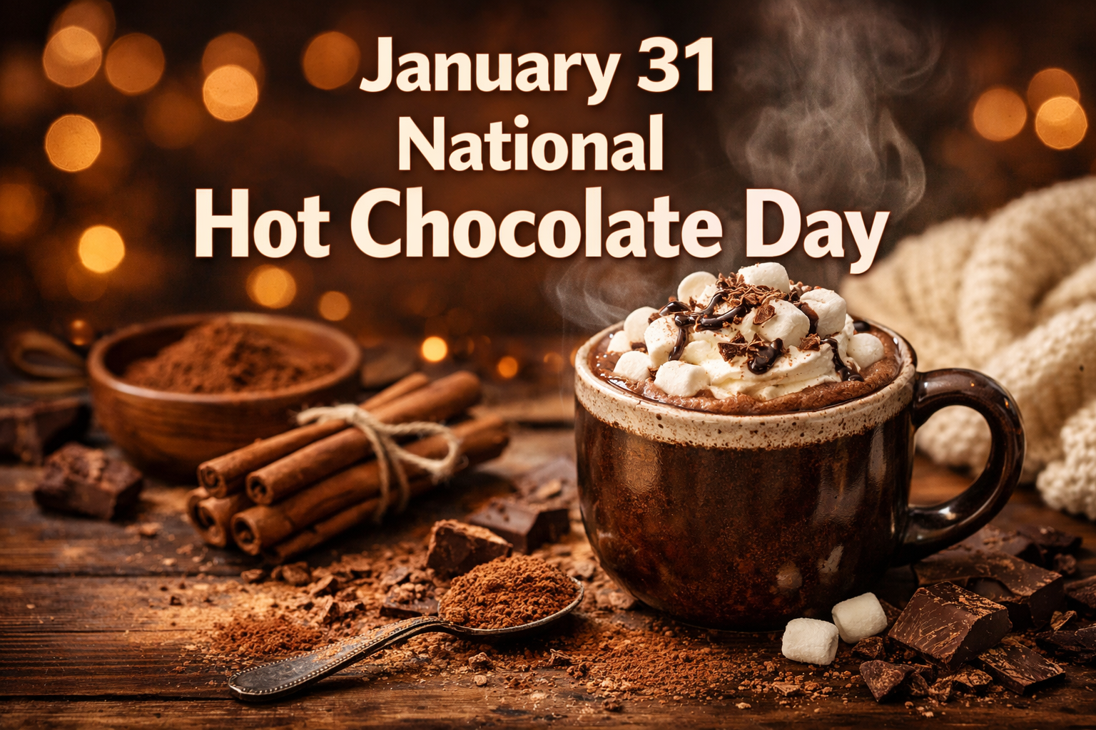 January 31 National Hot Chocolate Day