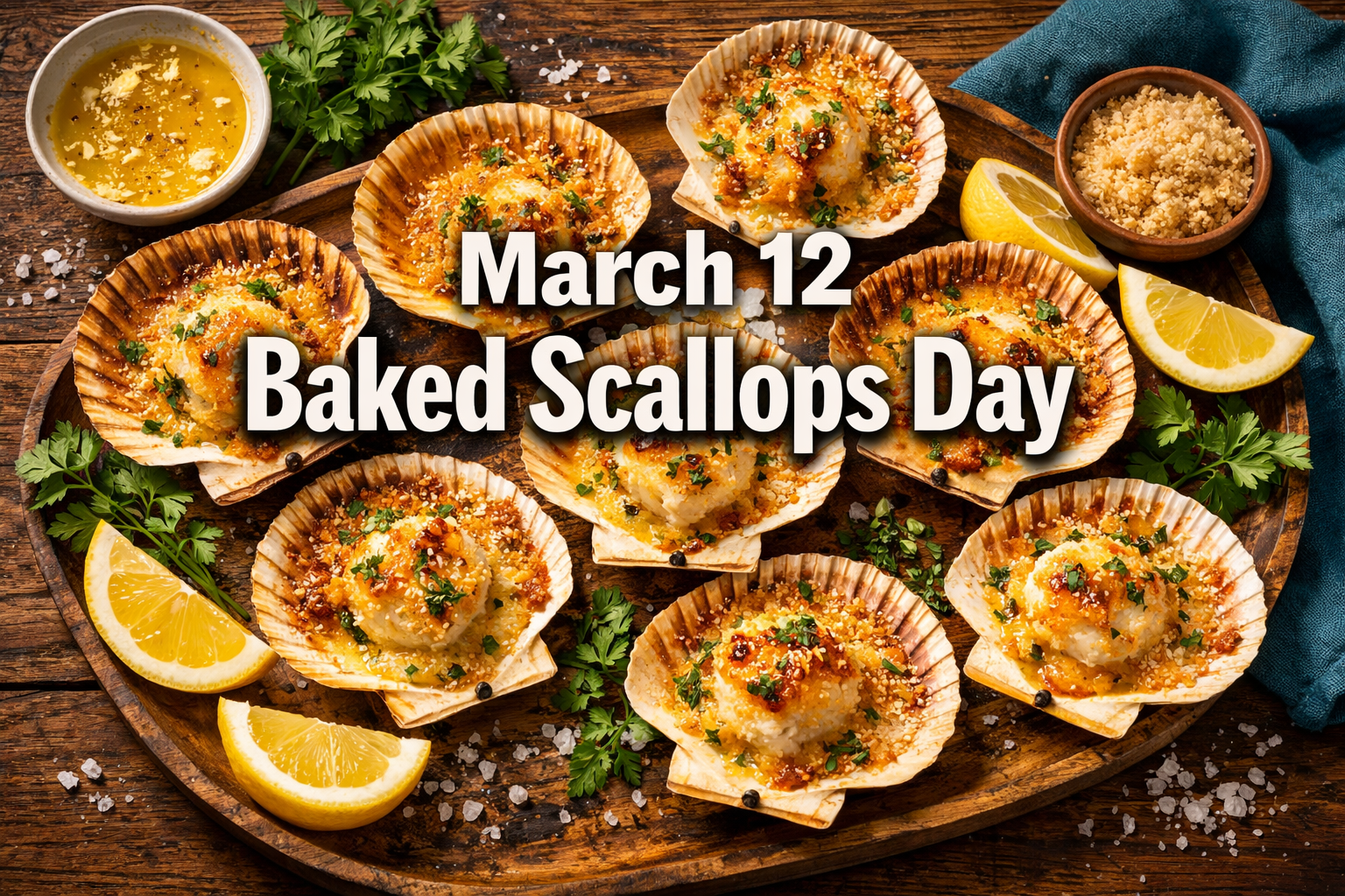 March 12 Baked Scallops Day