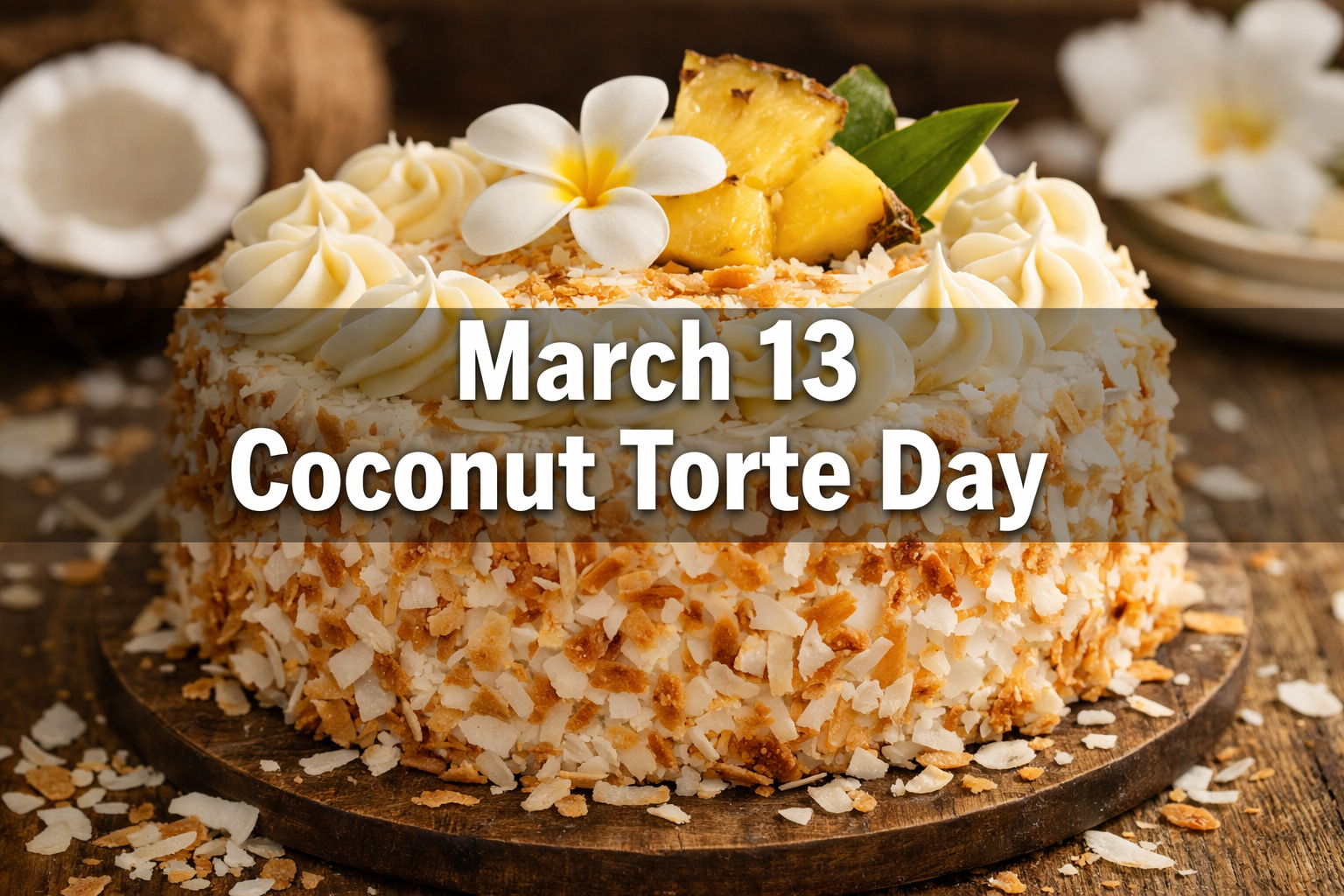 March 13 Coconut Torte Day