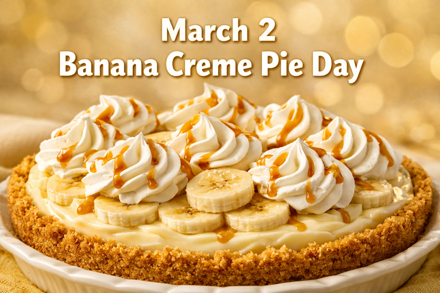 March 2 Banana Creme Pie Day