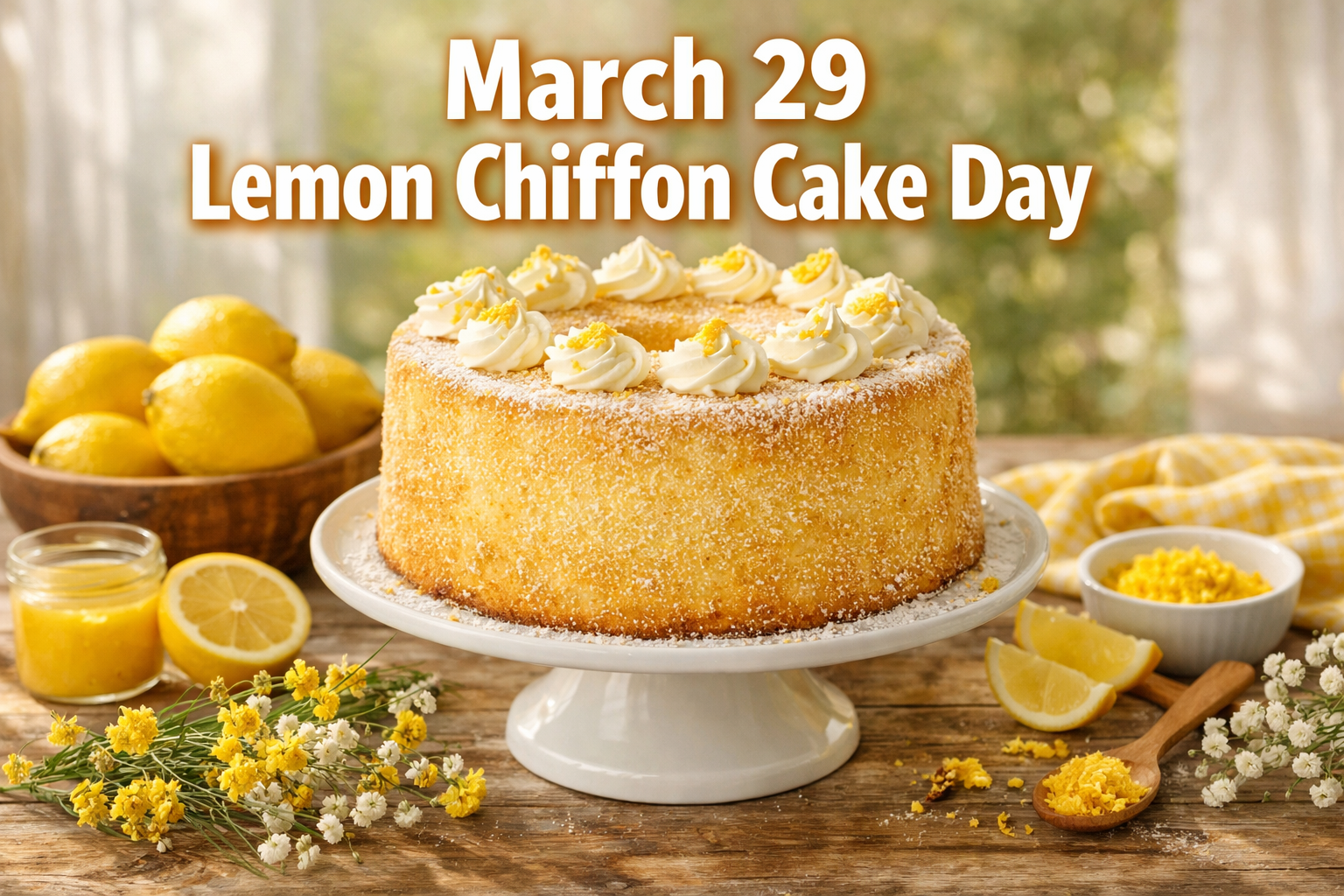 March 29 Lemon Chiffon Cake Day