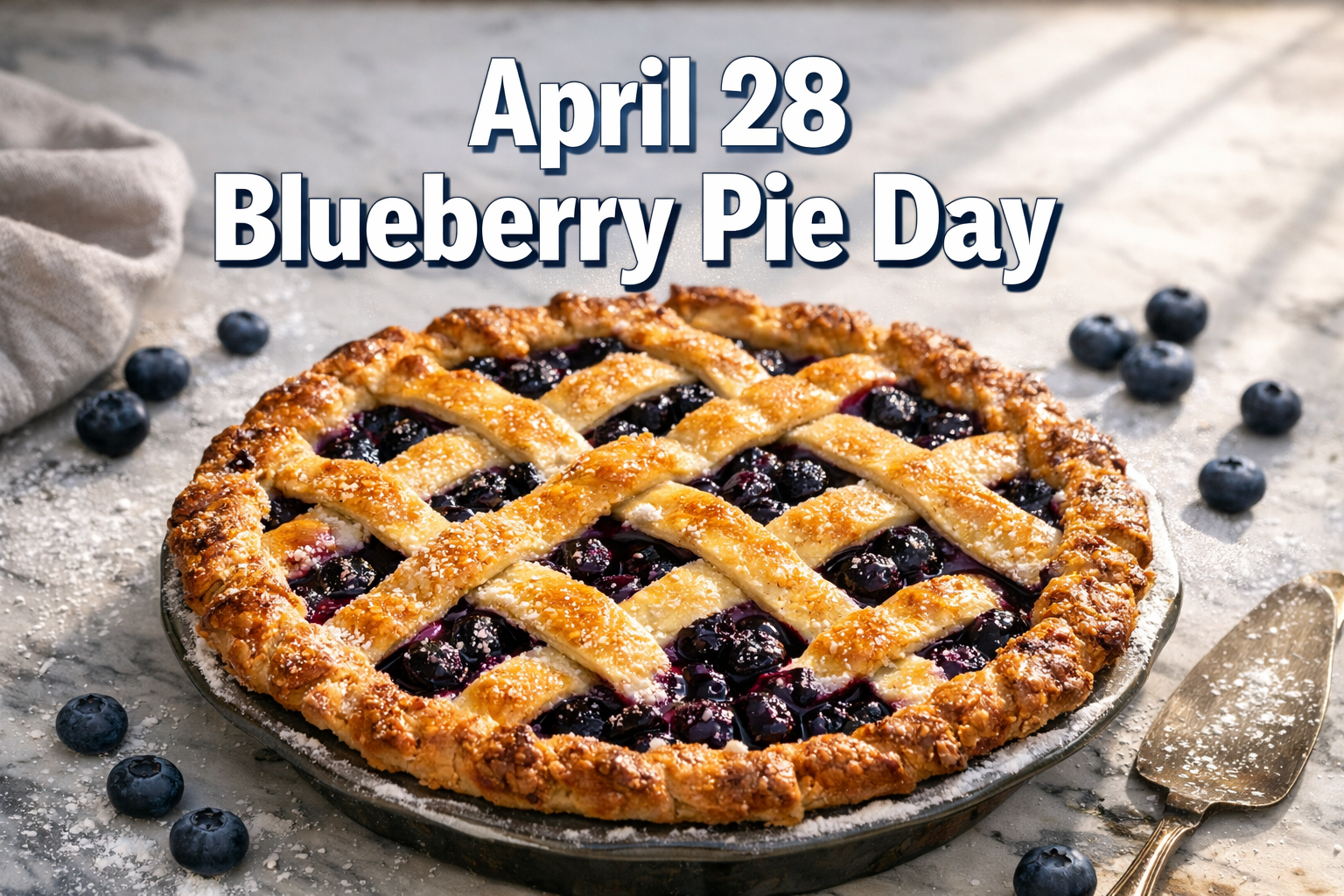 April 28 Blueberry Pie Day