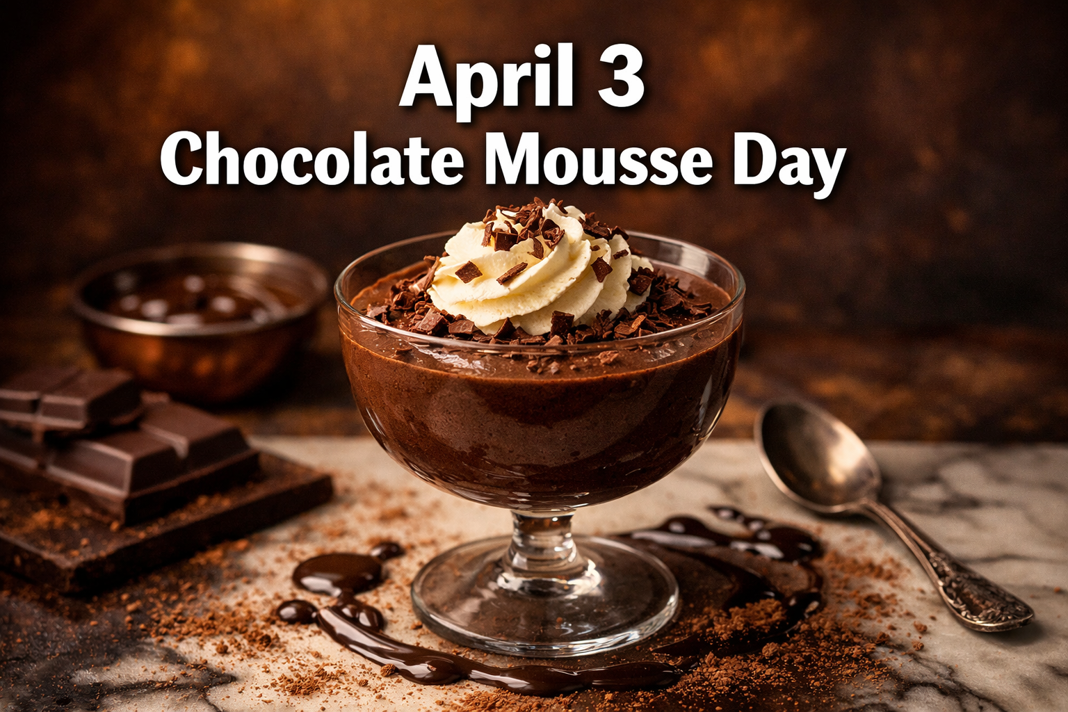April 3 Chocolate Mousse Day