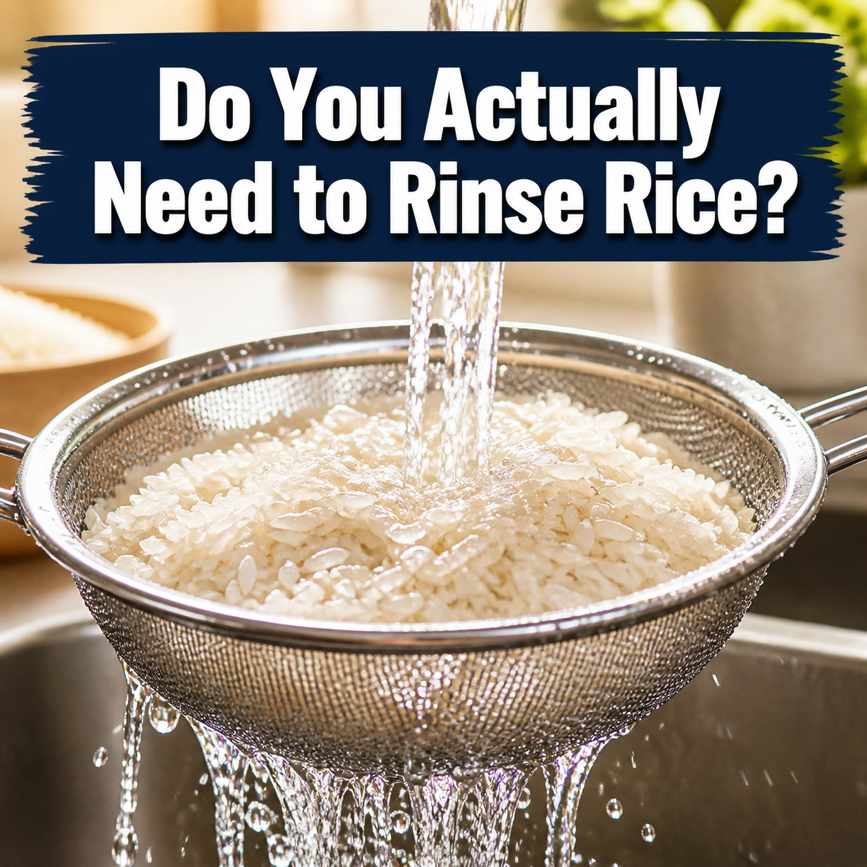 Do you actually need to rinse rice?