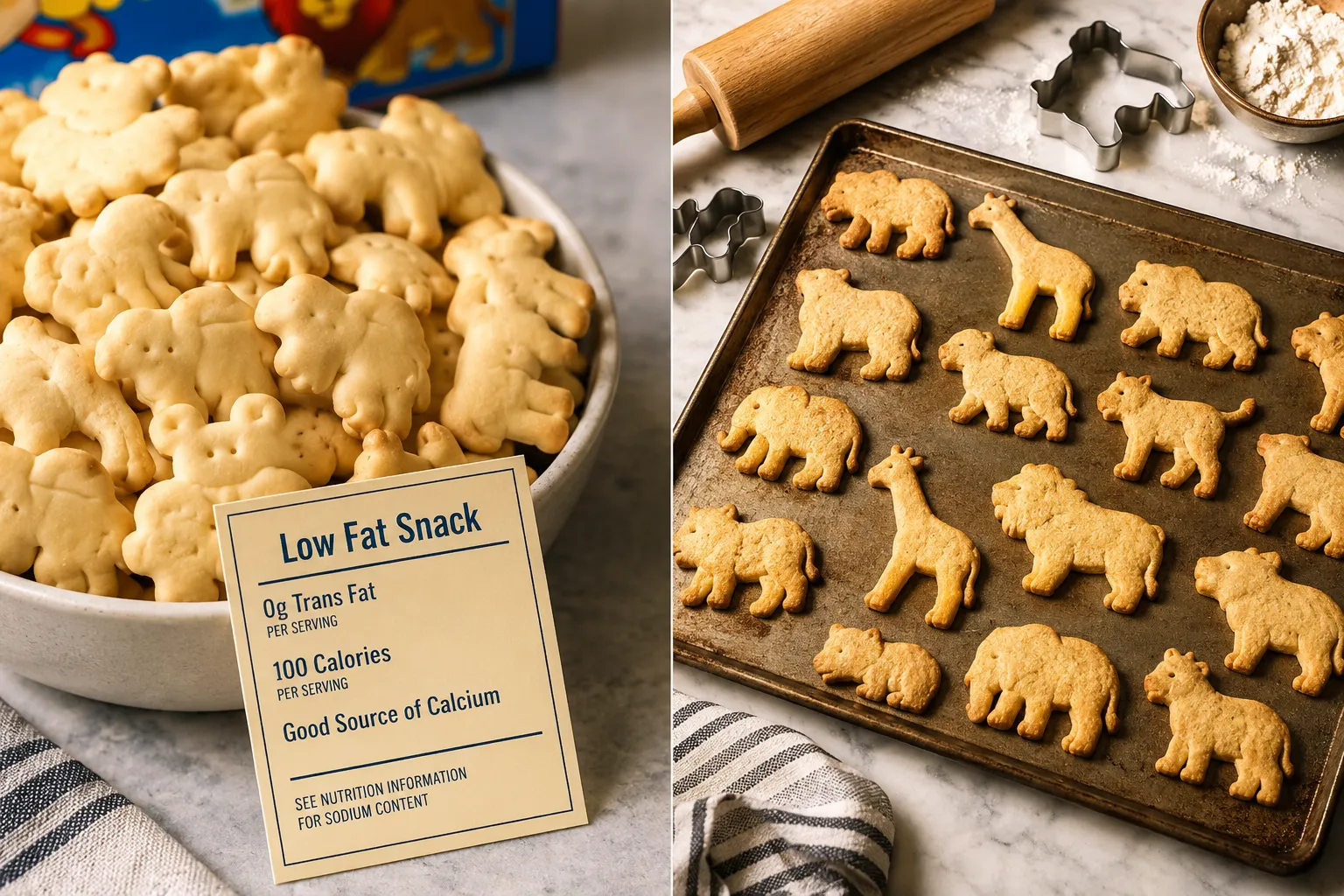 Animal Crackers vs. Regular Crackers: Nutrition Comparison