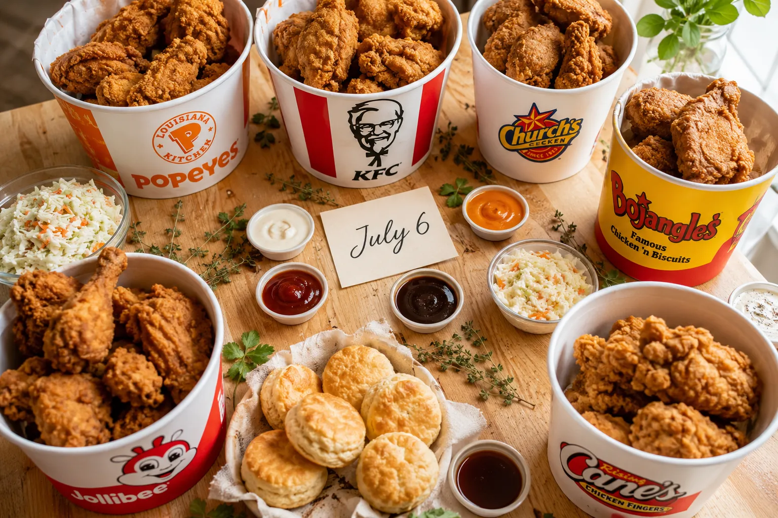 Best Deals and Free Fried Chicken on July 6