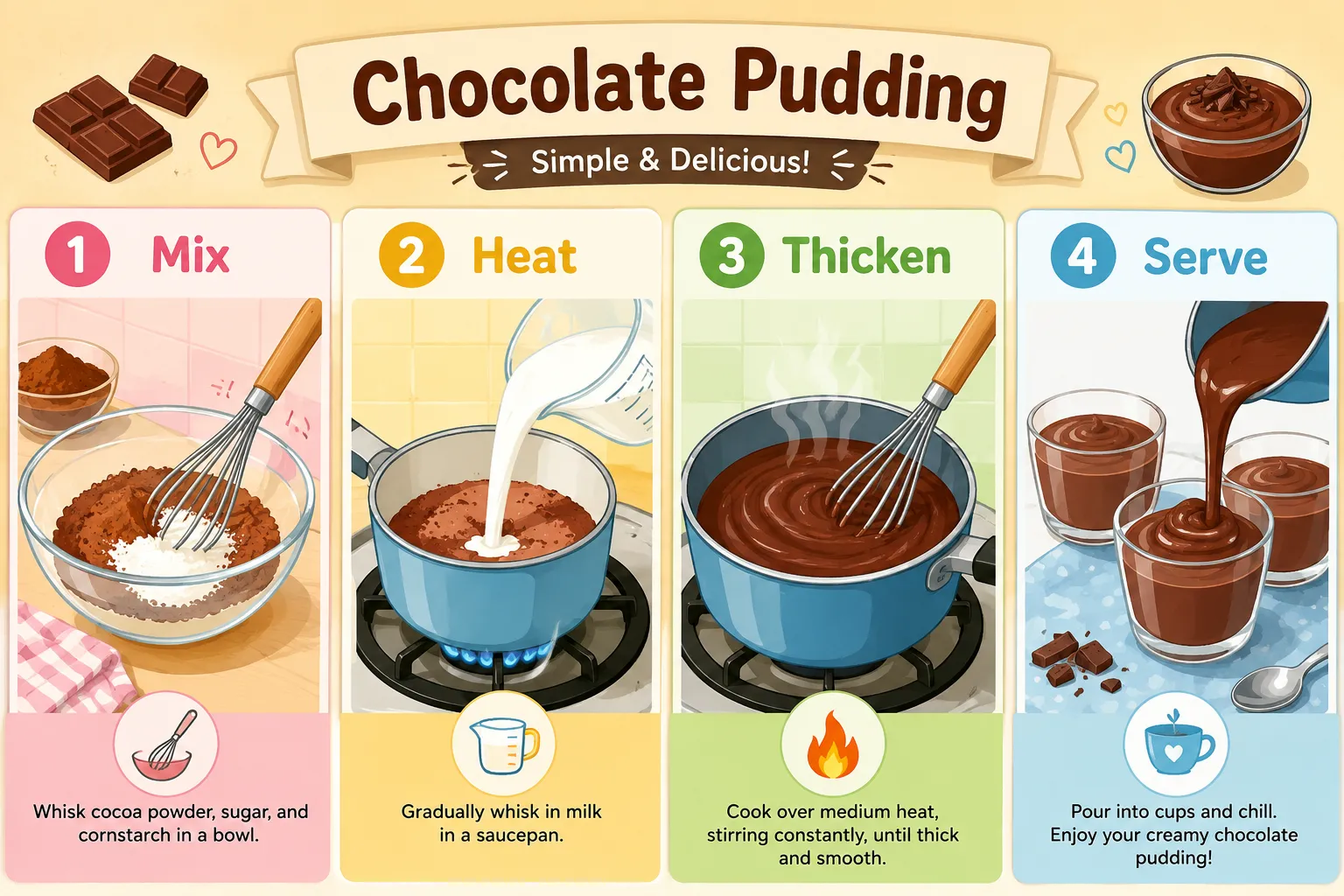 Chocolate Pudding Topping Ideas