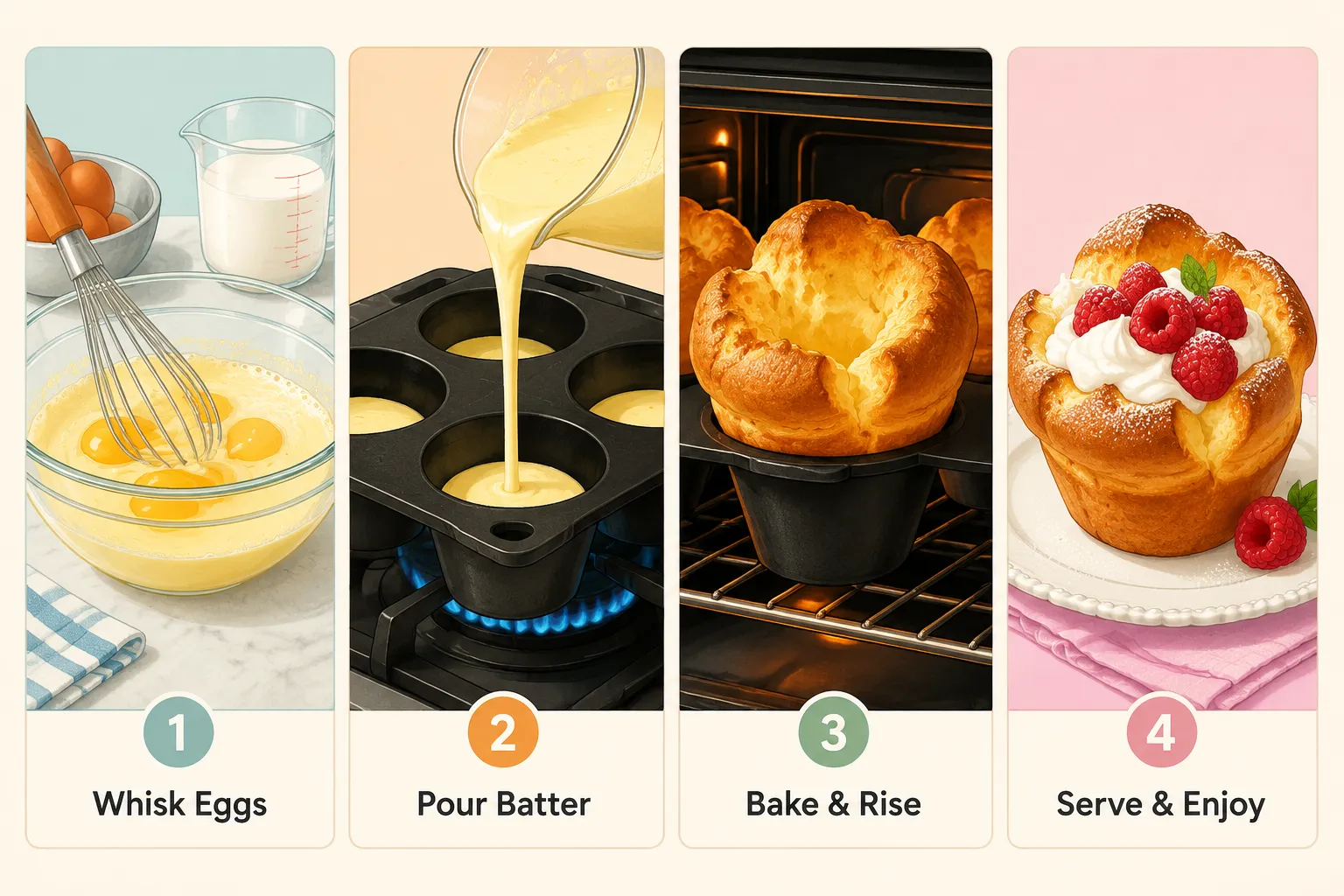 Classic Raspberry Popover Recipe