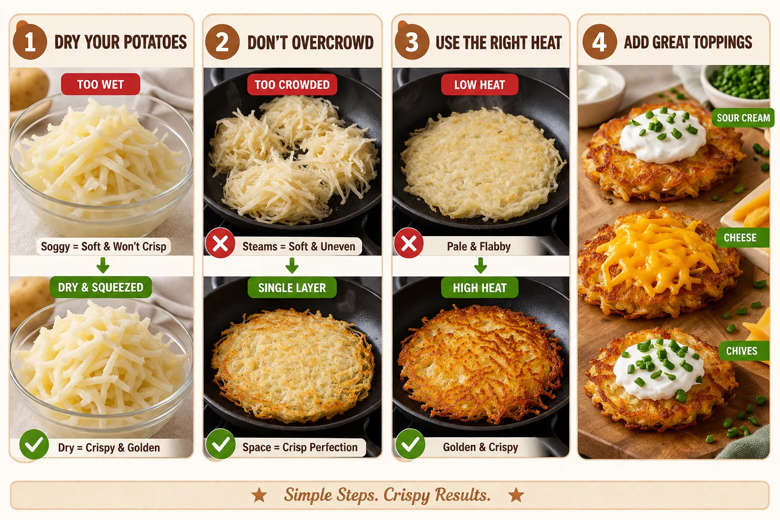 Common Hash Brown Cooking Mistakes to Avoid