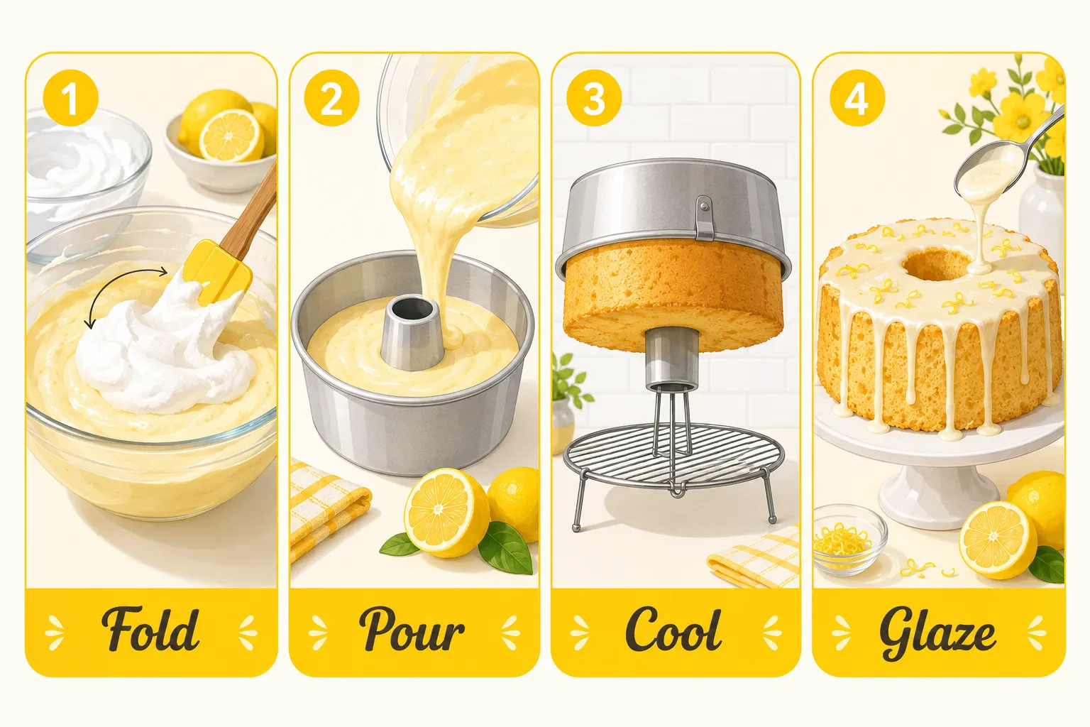 Common Mistakes Making Lemon Chiffon Cake