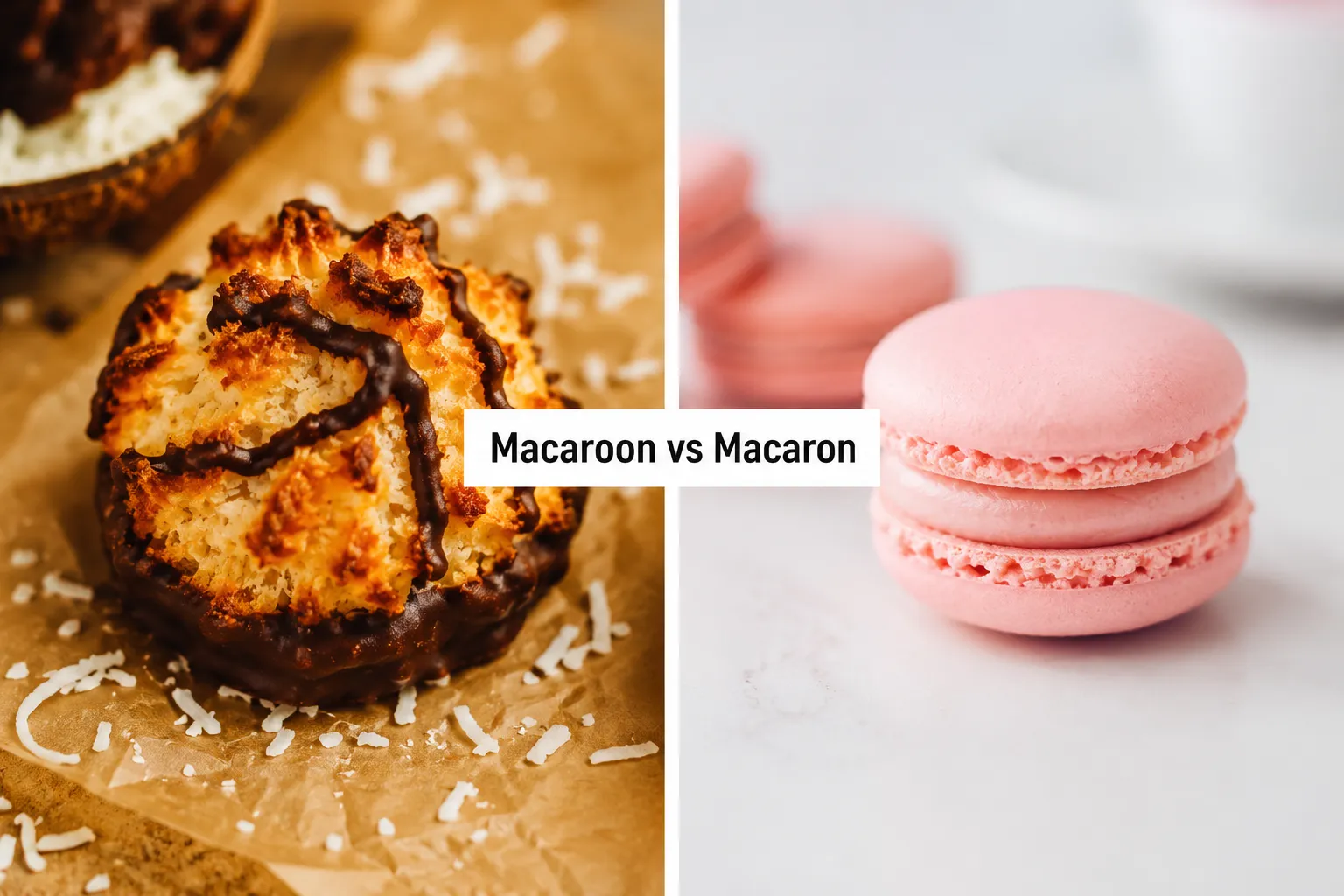 Difference Between Macaroons and Macarons