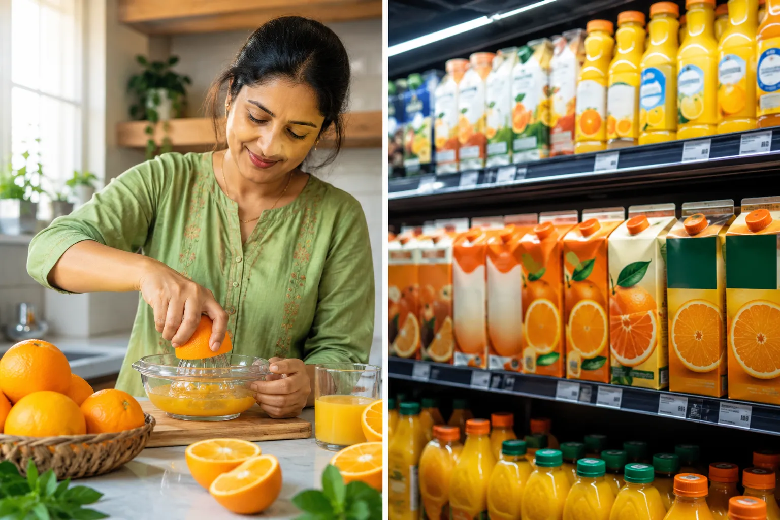 Fresh-Squeezed vs. Store-Bought Orange Juice: Which Is Better?