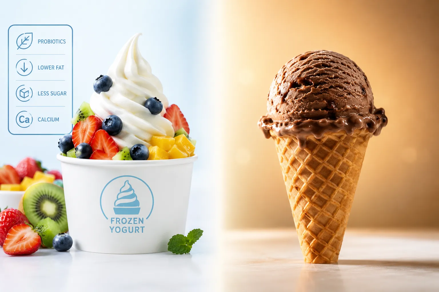 Frozen Yogurt vs. Ice Cream: What Is the Difference?