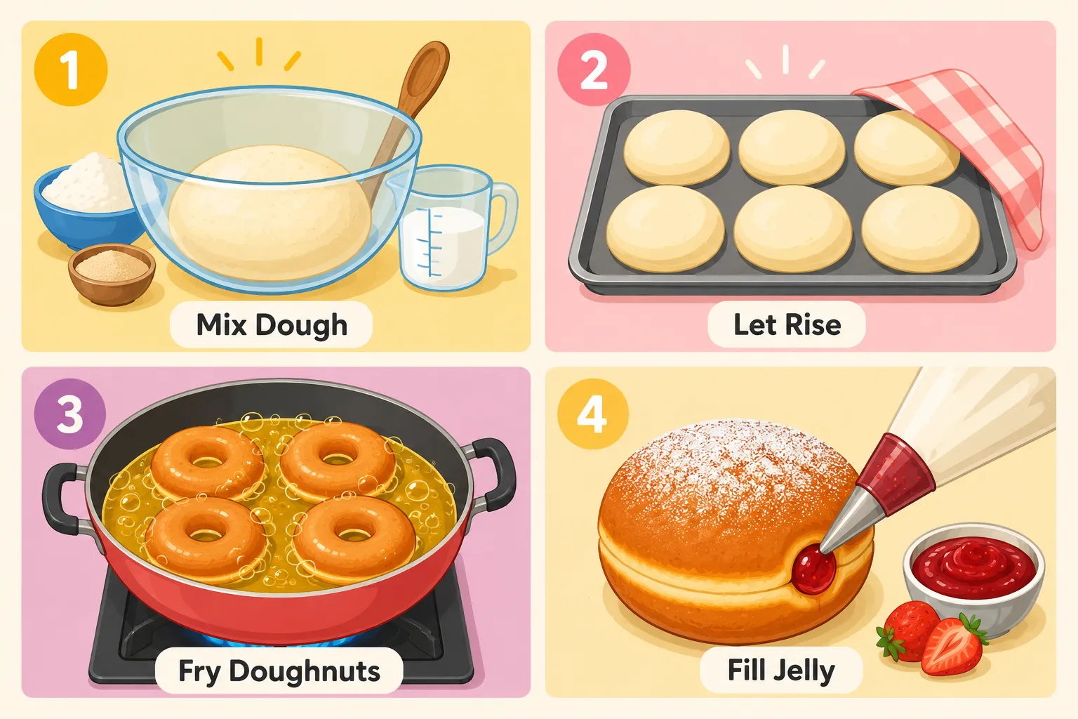 Homemade Jelly-Filled Doughnut Recipe and How to Make Them Without a Pastry Bag