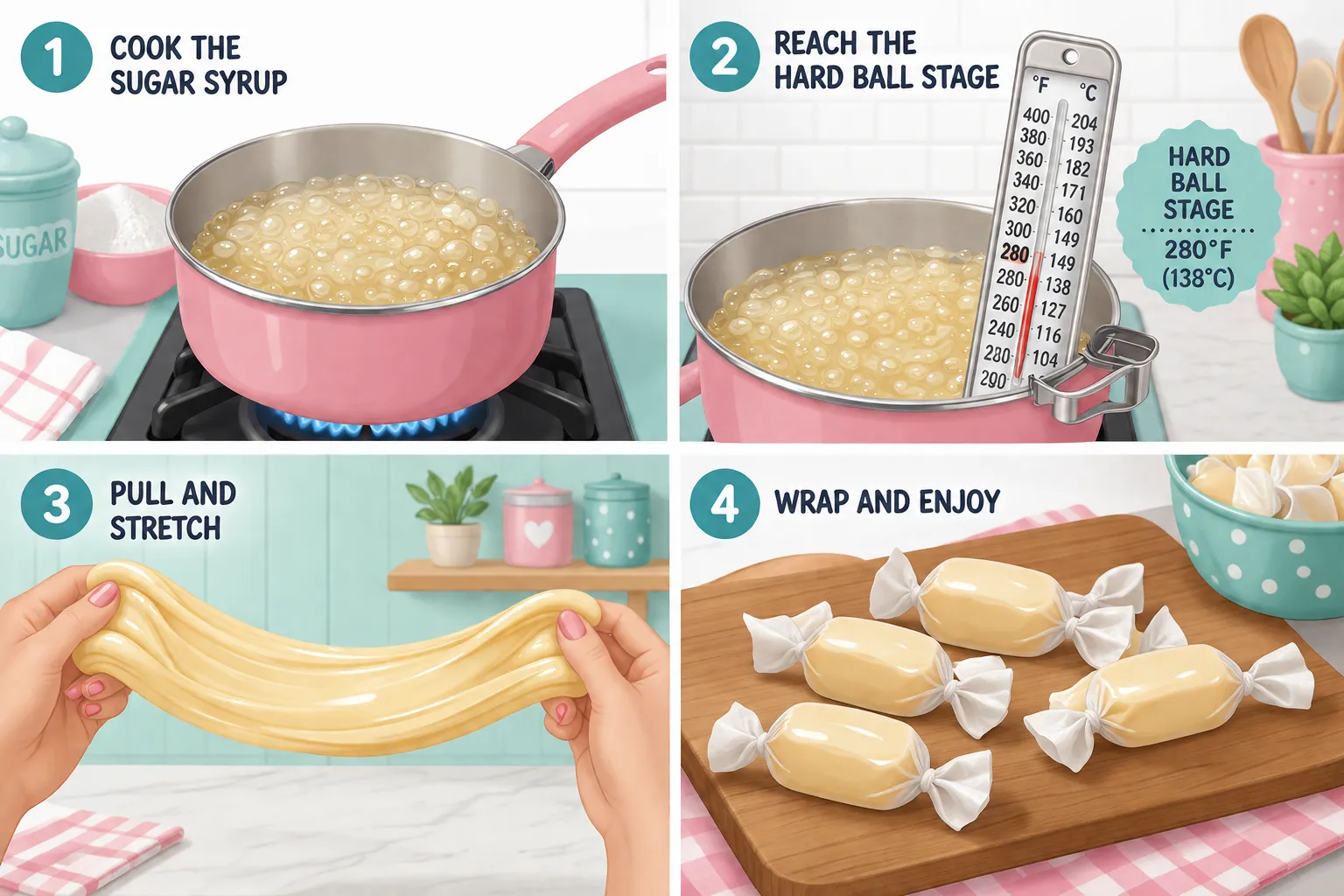 Homemade Taffy Recipe and How to Make Taffy Without a Candy Thermometer