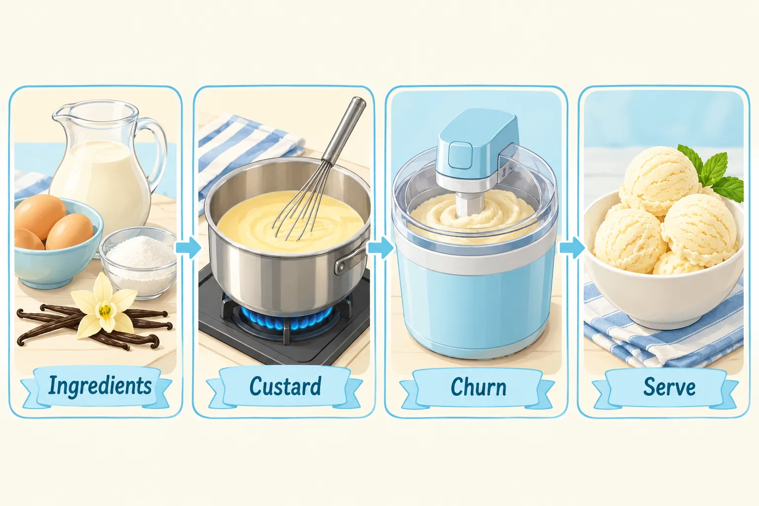 Homemade Vanilla Ice Cream Recipe