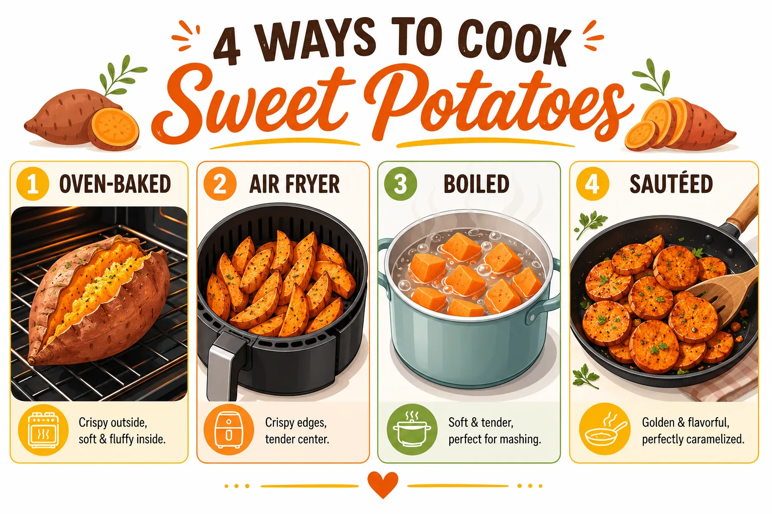 How to Cook Sweet Potatoes: Best Methods