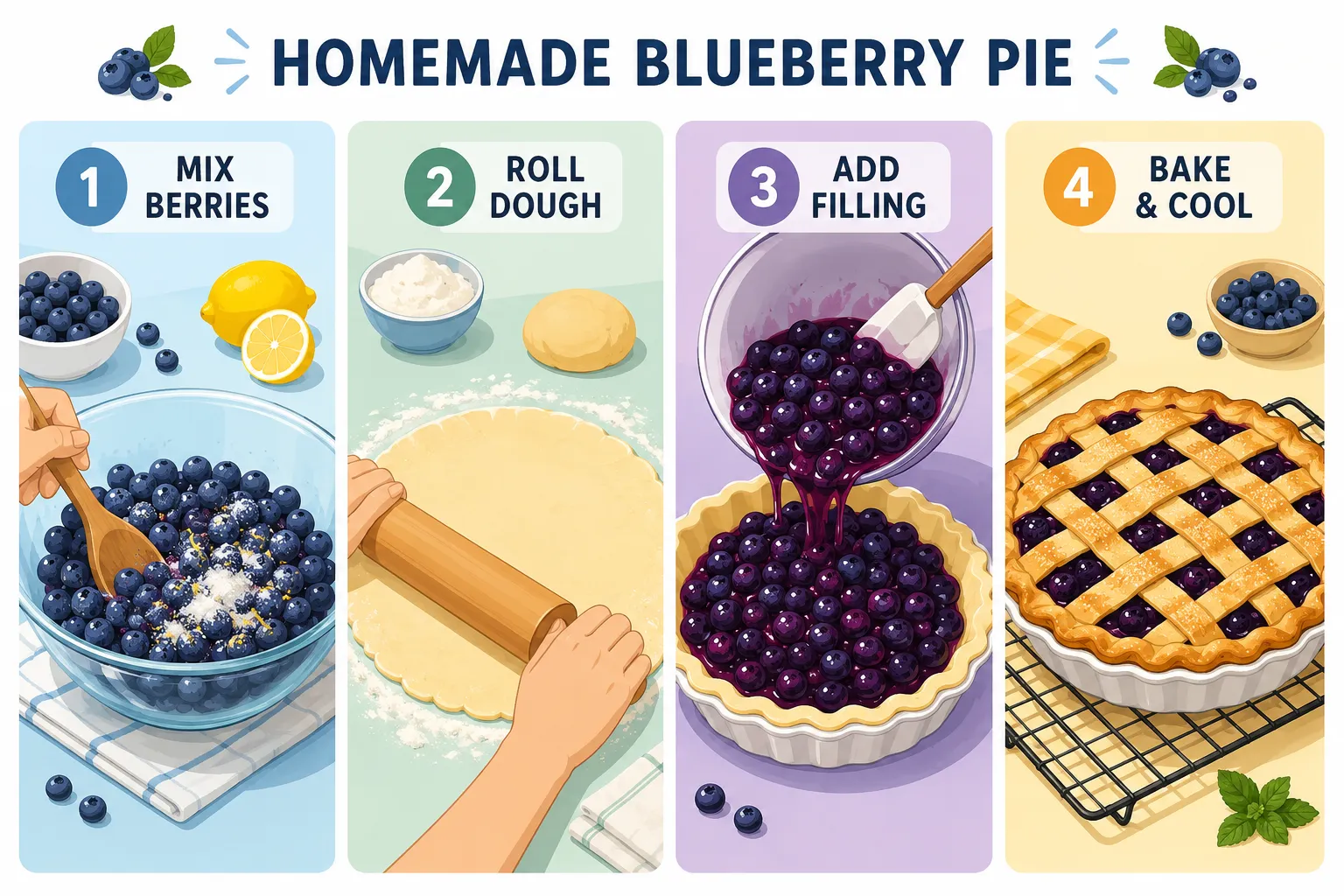 How to Make Blueberry Pie From Scratch