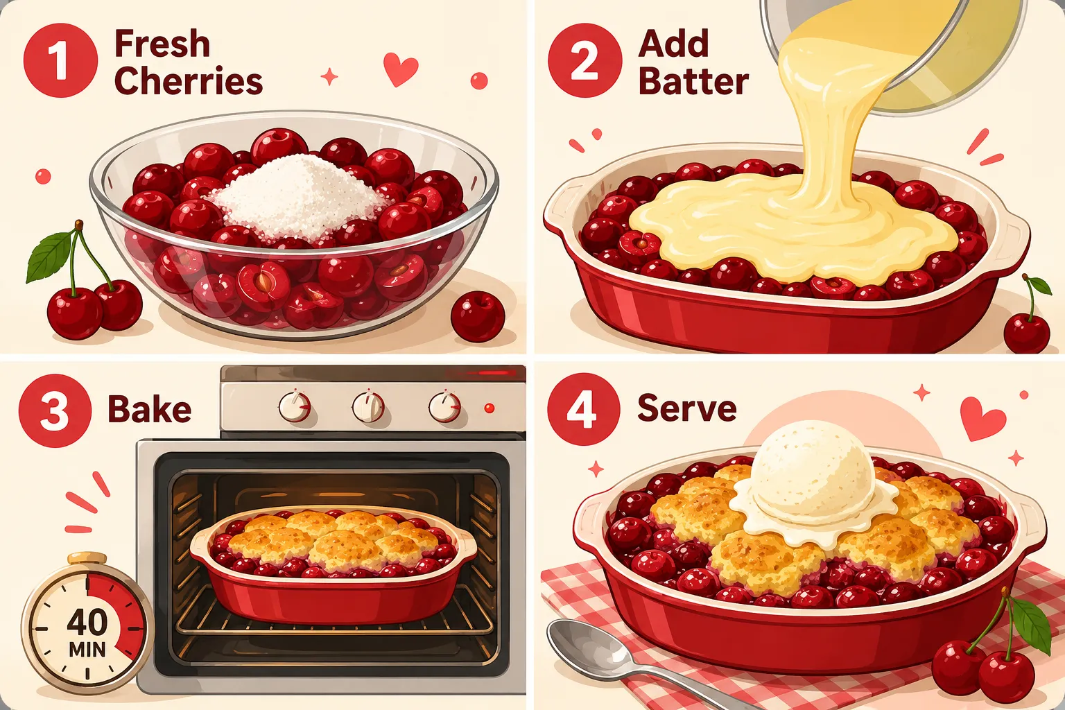 How to Make Cherry Cobbler from Scratch: Best Recipe