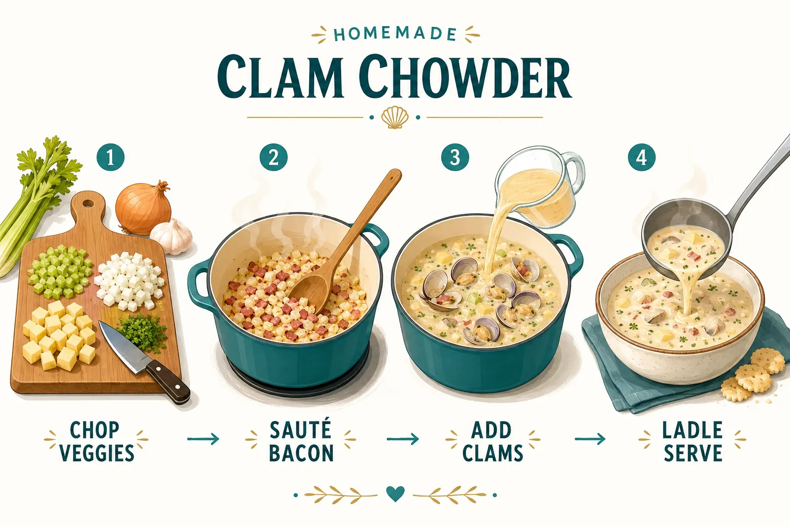 How to Make Clam Chowder from Scratch
