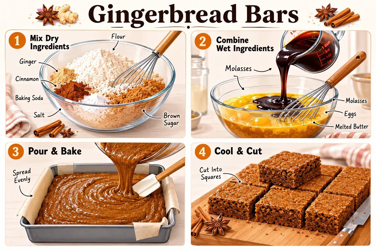 How to Make Molasses Bars at Home