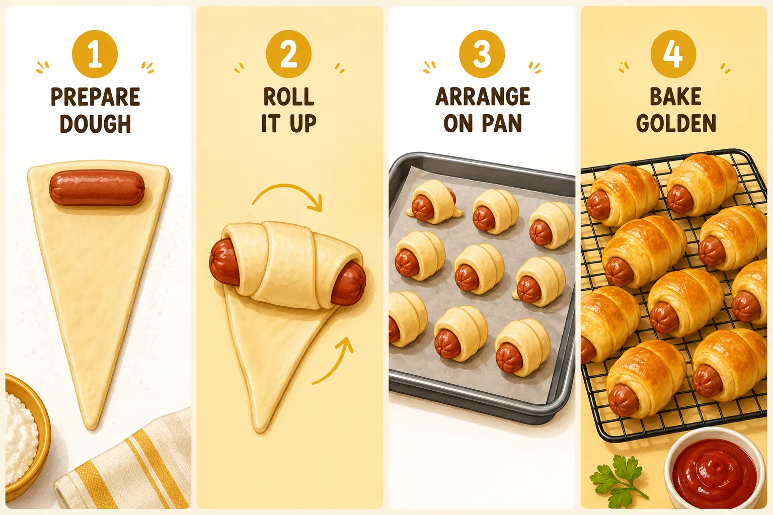 How to Make Pigs-In-A-Blanket From Scratch: Best Recipe