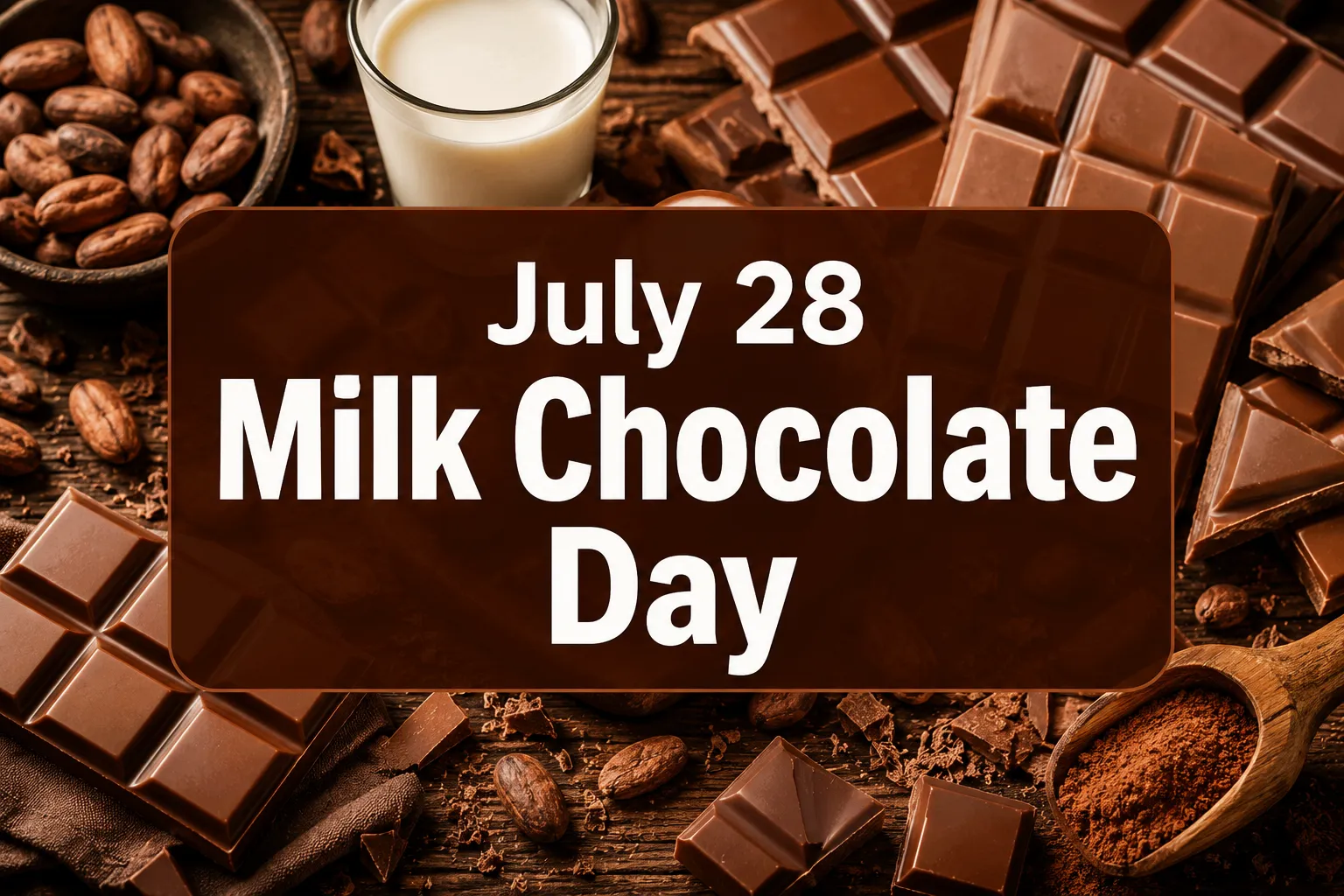 July 28 Milk Chocolate Day