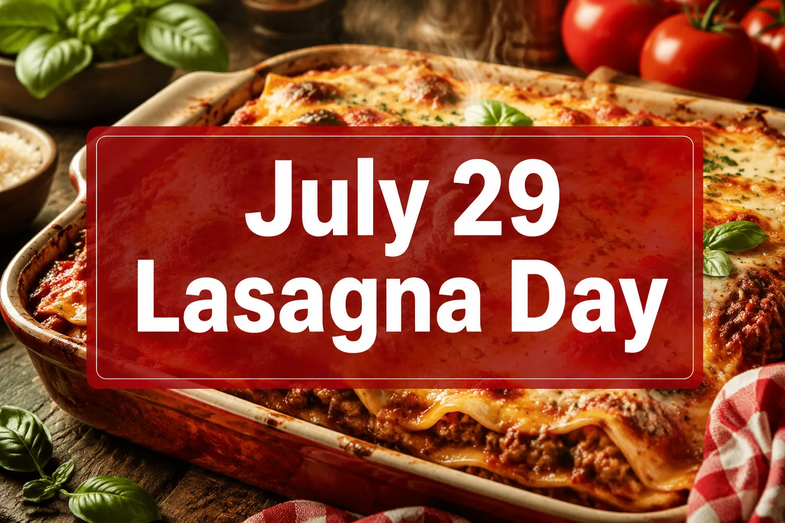 July 29 Lasagna Day