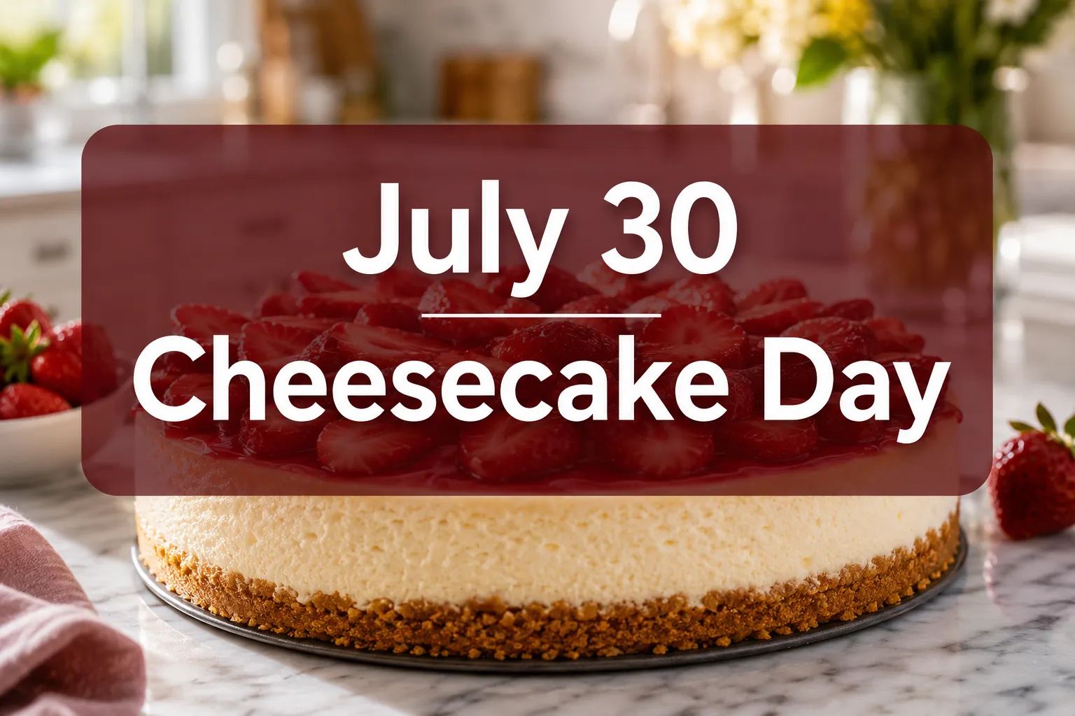July 30 Cheesecake Day