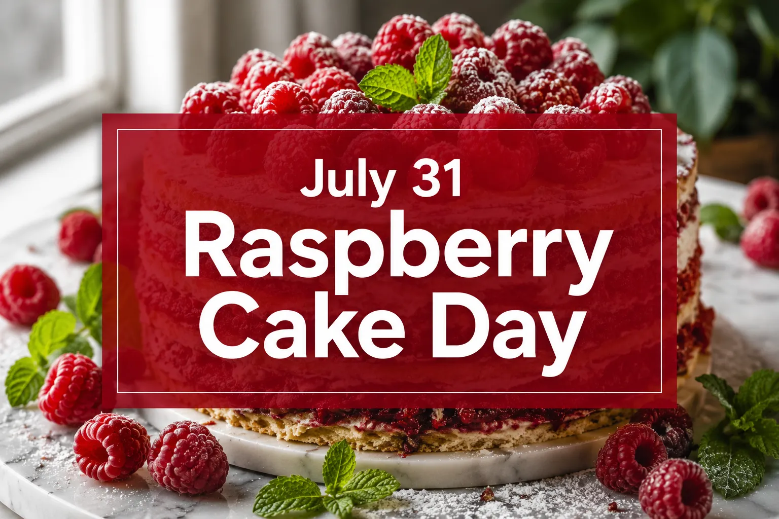 July 31 Raspberry Cake Day