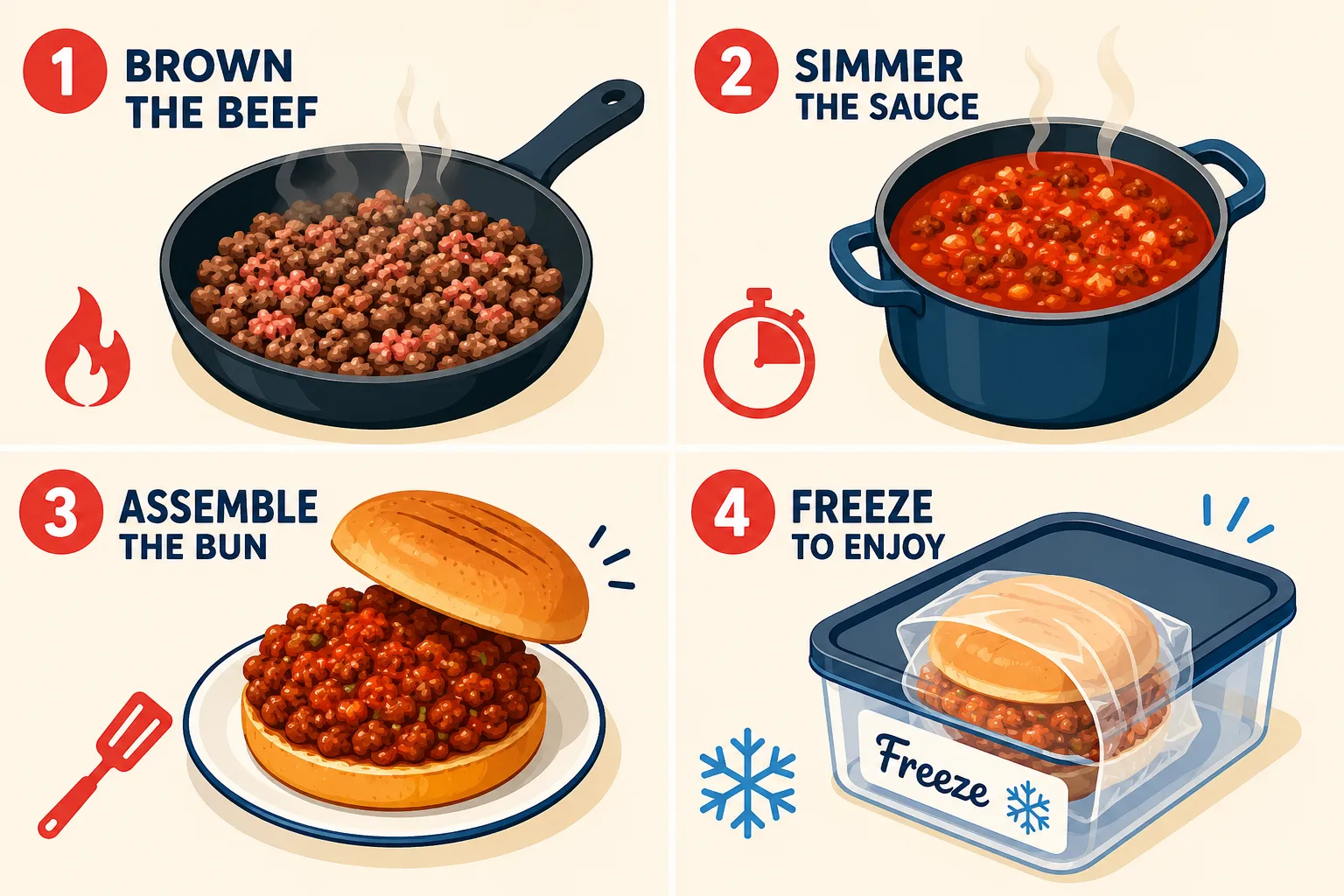 Make-Ahead Tips and Can You Freeze Sloppy Joe Meat?