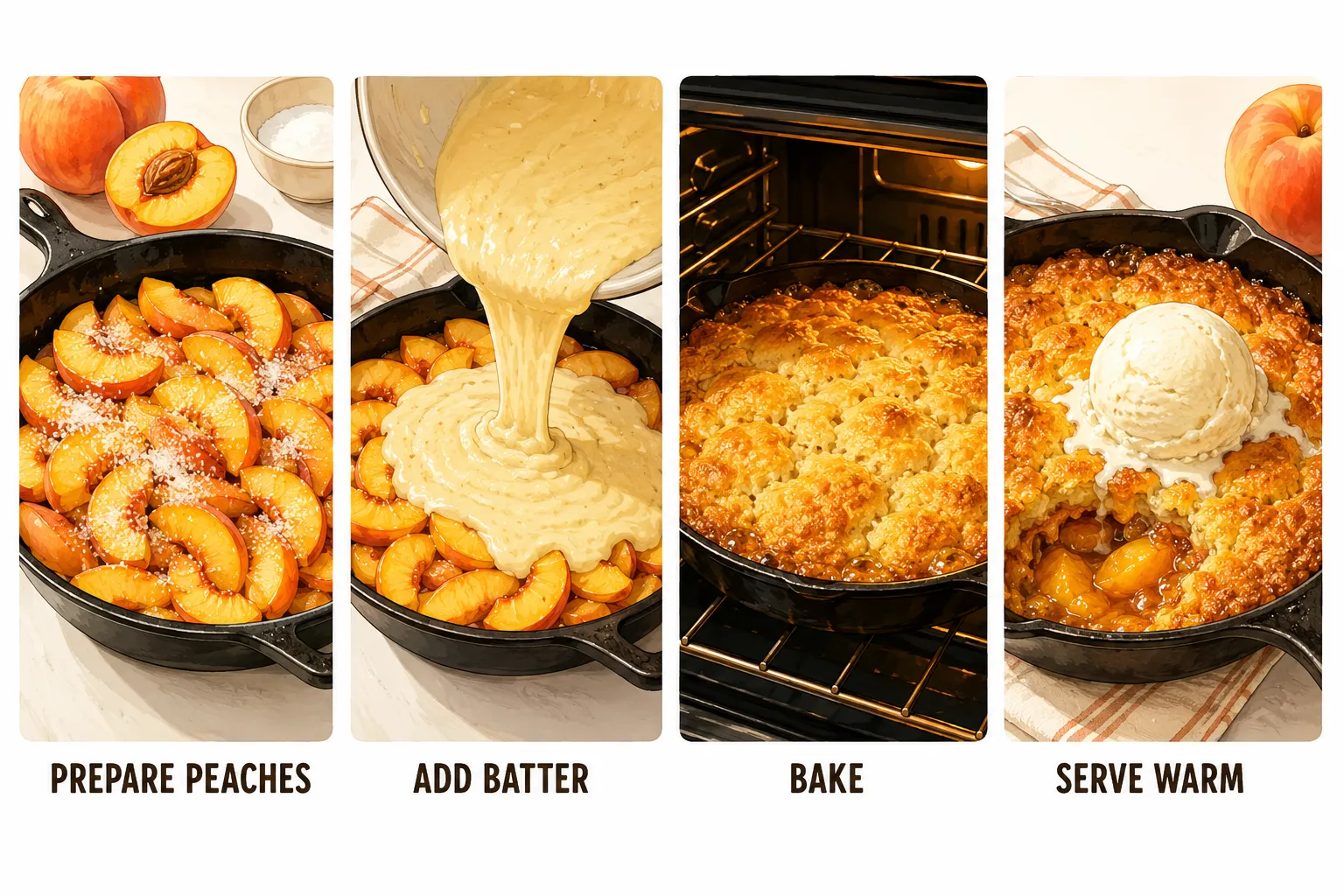 Peach Cobbler vs. Peach Pie: What Is the Difference?