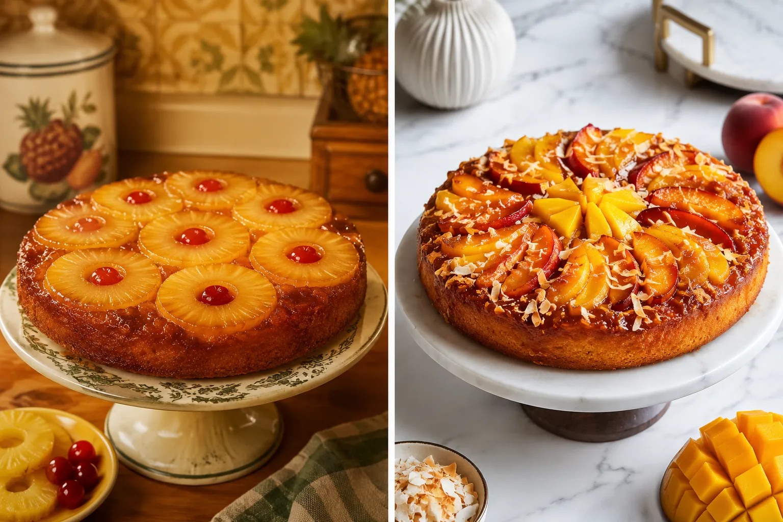 Pineapple Upside-Down Cake Alternatives with Other Fruit