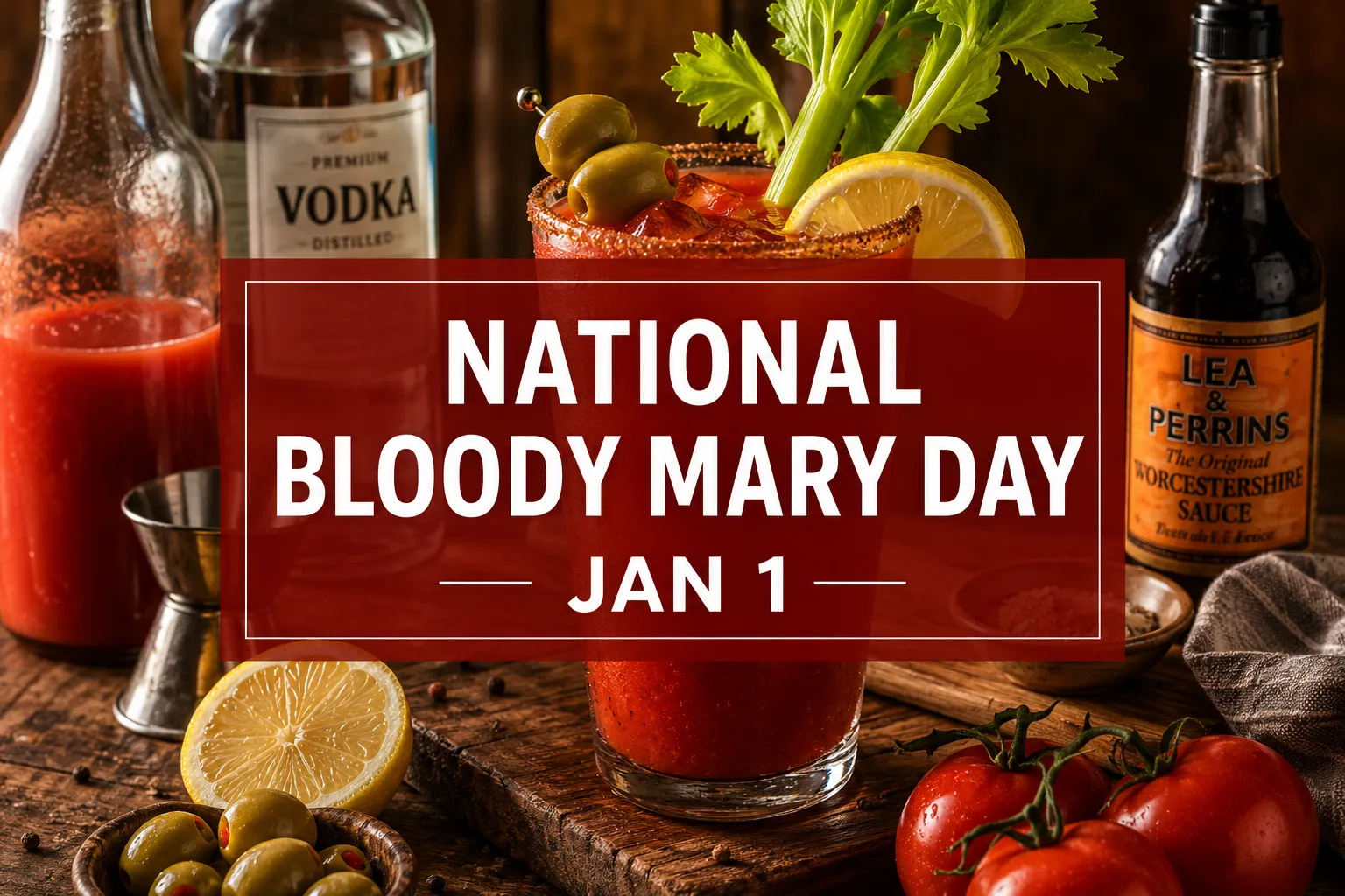 January 1 National Bloody Mary Day: History, Recipe & How to Celebrate