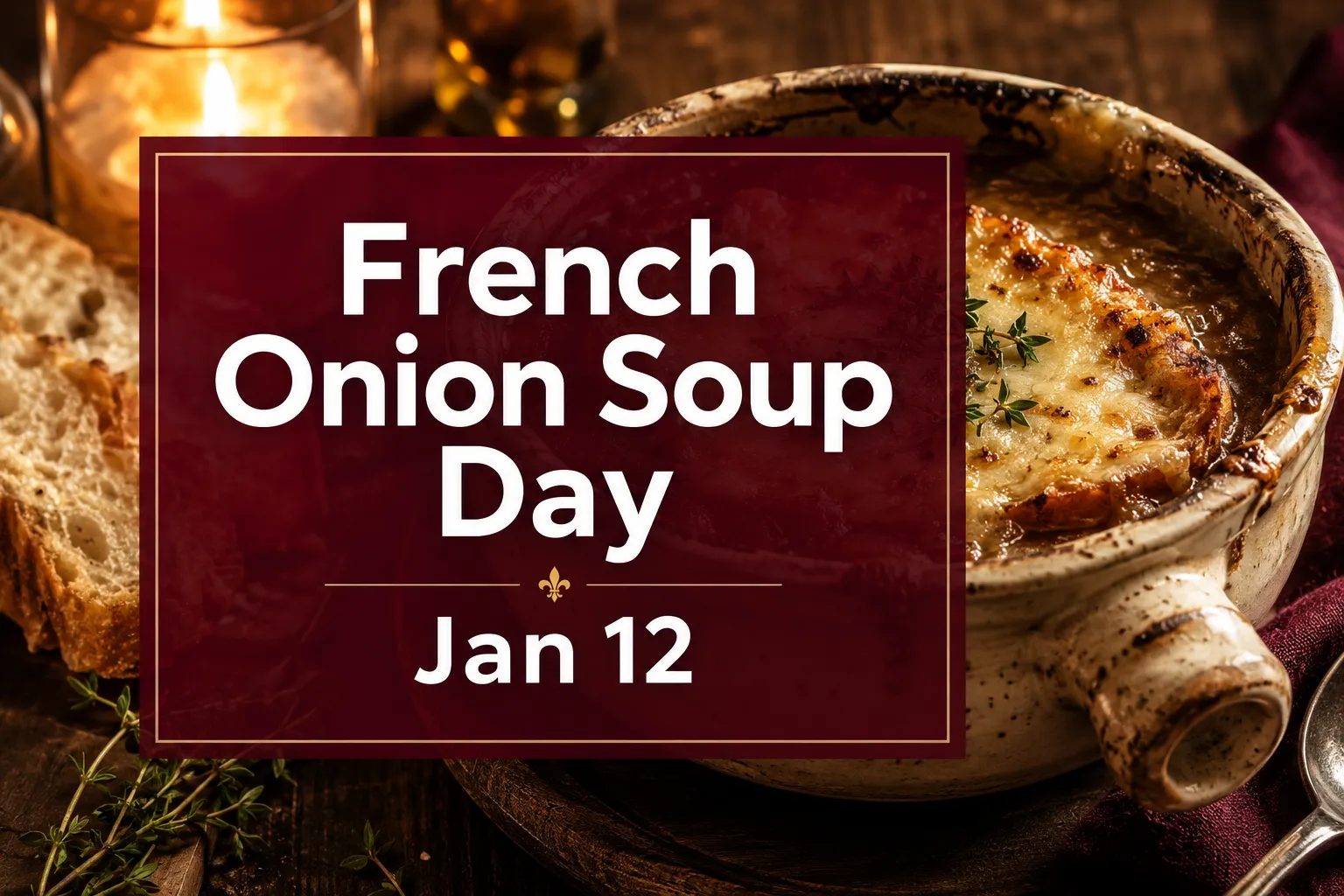 January 12 National French Onion Soup Day: History, Recipes, and How to Celebrate in 2026
