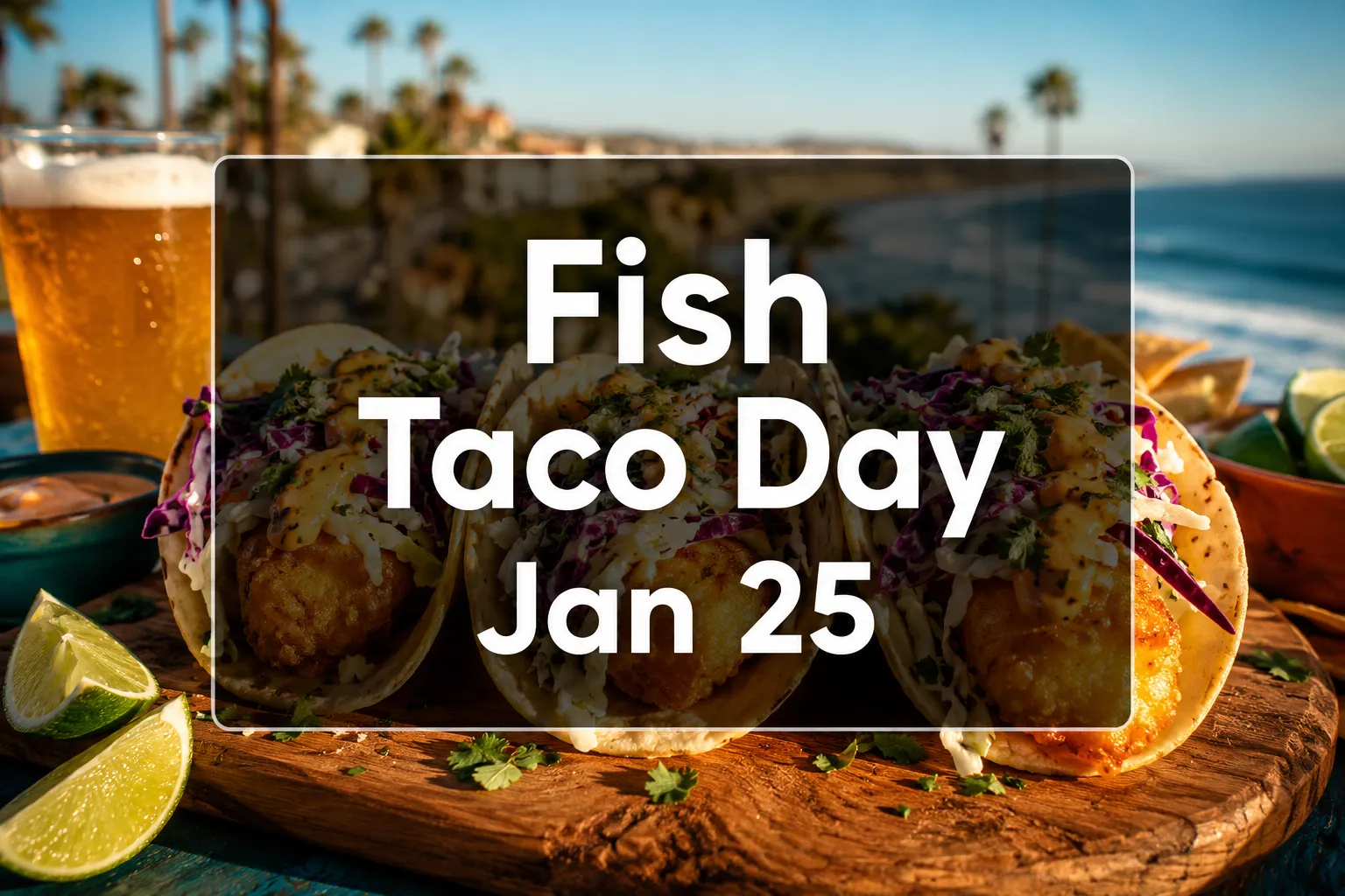 January 25 National Fish Taco Day.