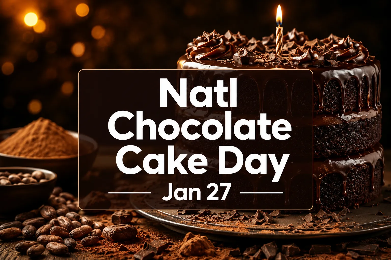 January 27 National Chocolate Cake Day: History, Recipes & How to Celebrate