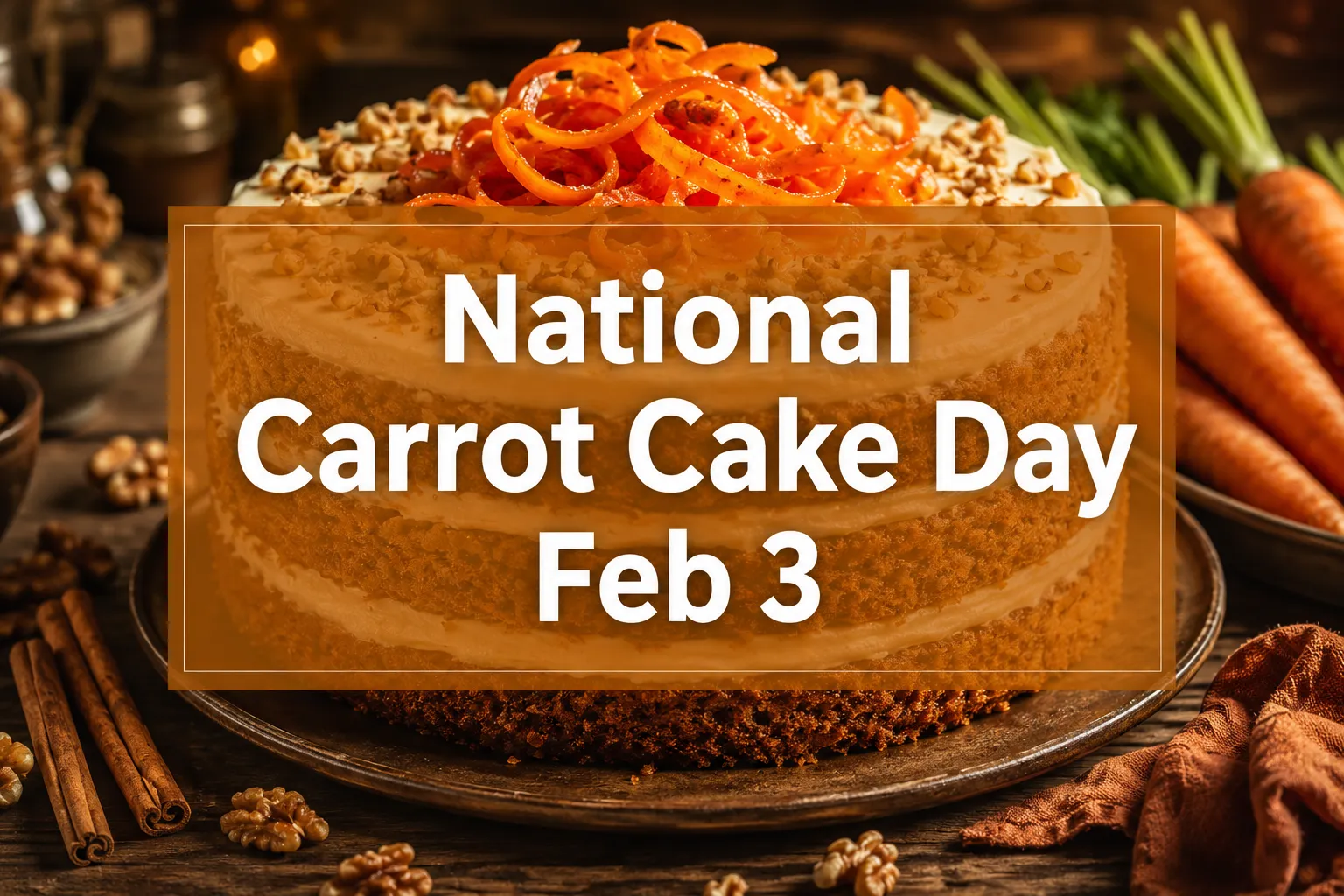 February 3 National Carrot Cake Day: History, Recipes, and How to Celebrate in 2026