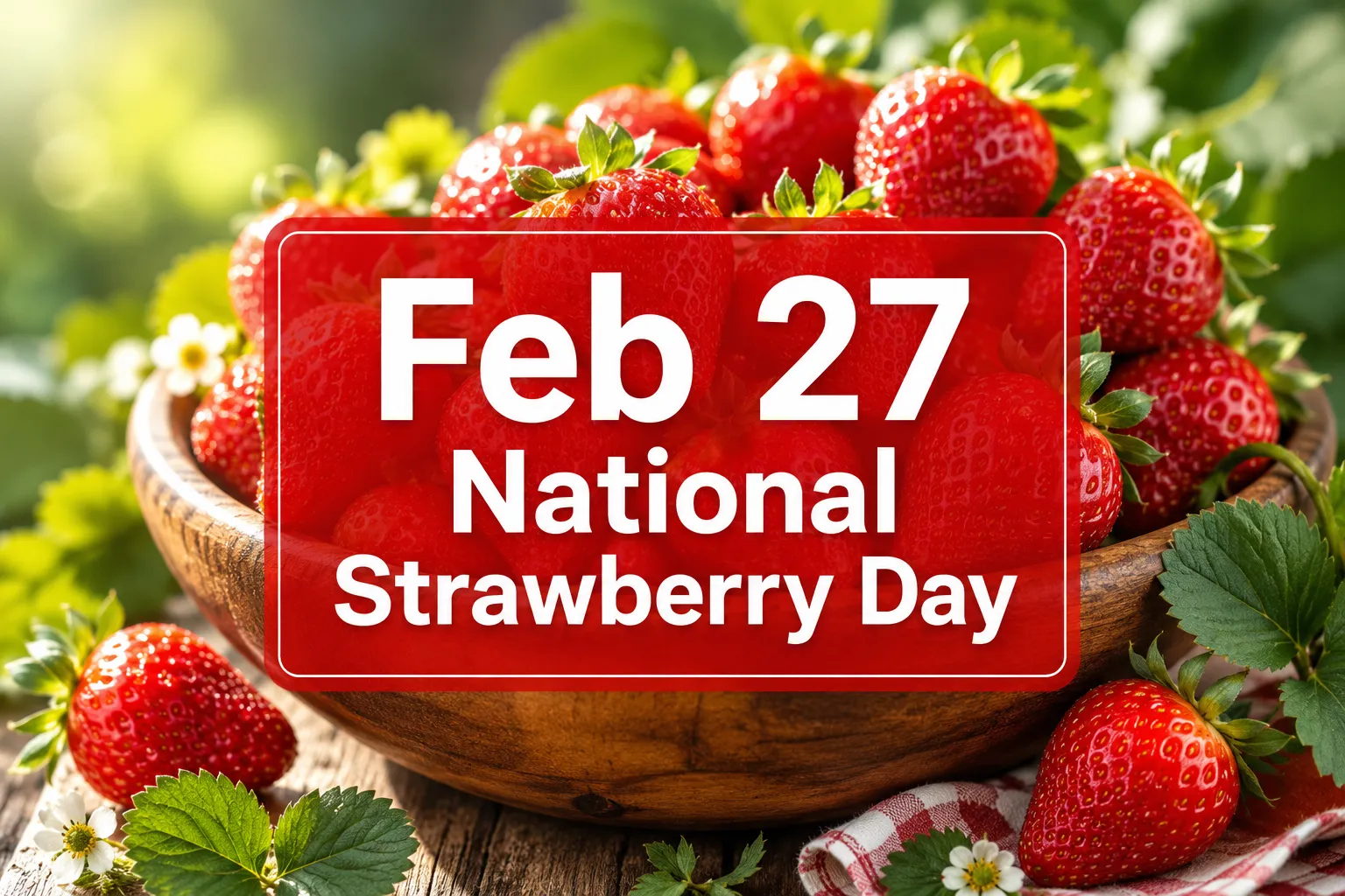 February 27 National Strawberry Day: History, Recipes, and How to Celebrate in 2026