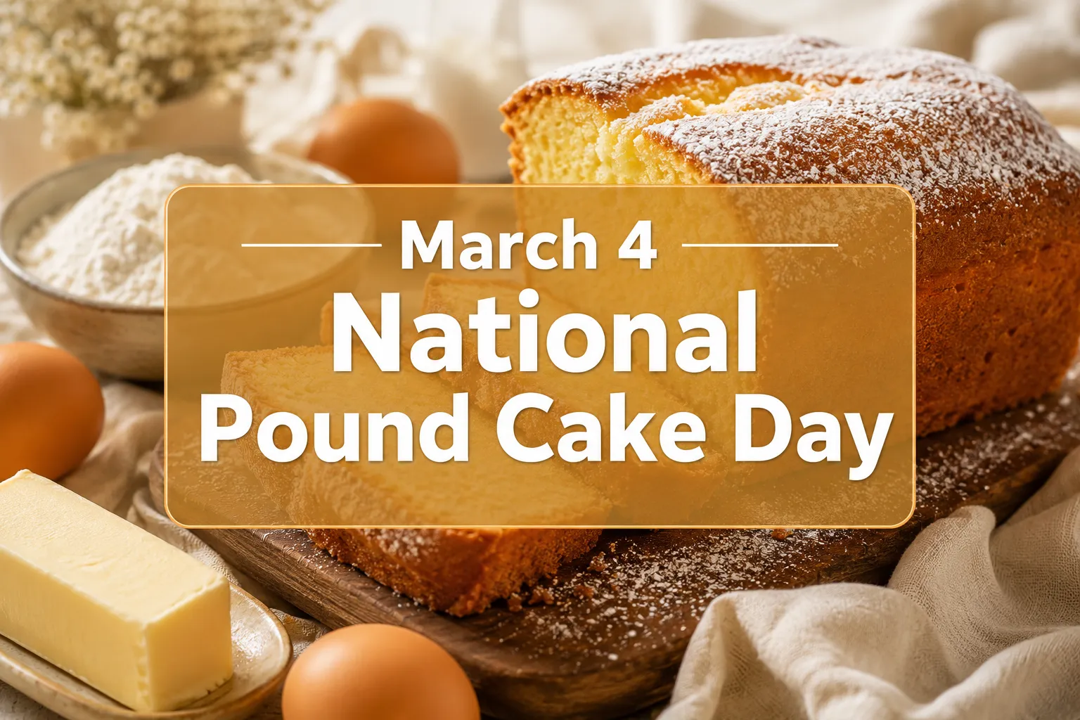 March 4 National Pound Cake Day: History, Recipes & How to Celebrate in 2026