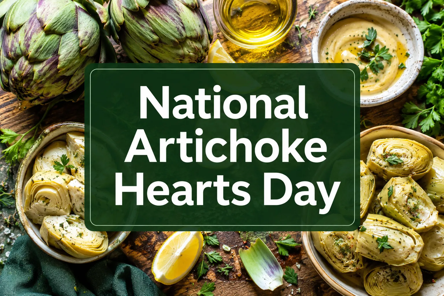 March 16 National Artichoke Hearts Day.