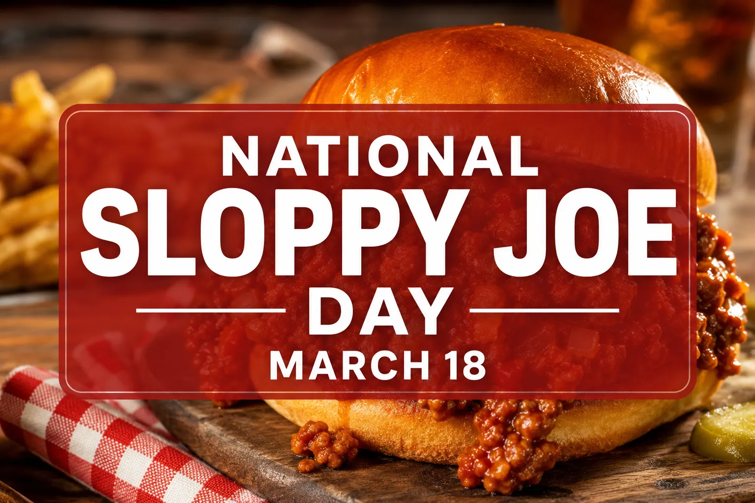 March 18 National Sloppy Joe Day: History, Best Recipe & Celebration Guide