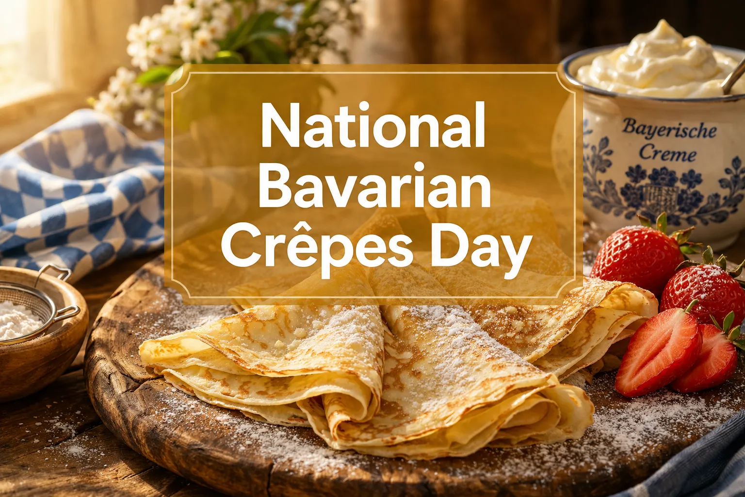 March 22 National Bavarian Crêpes Day.