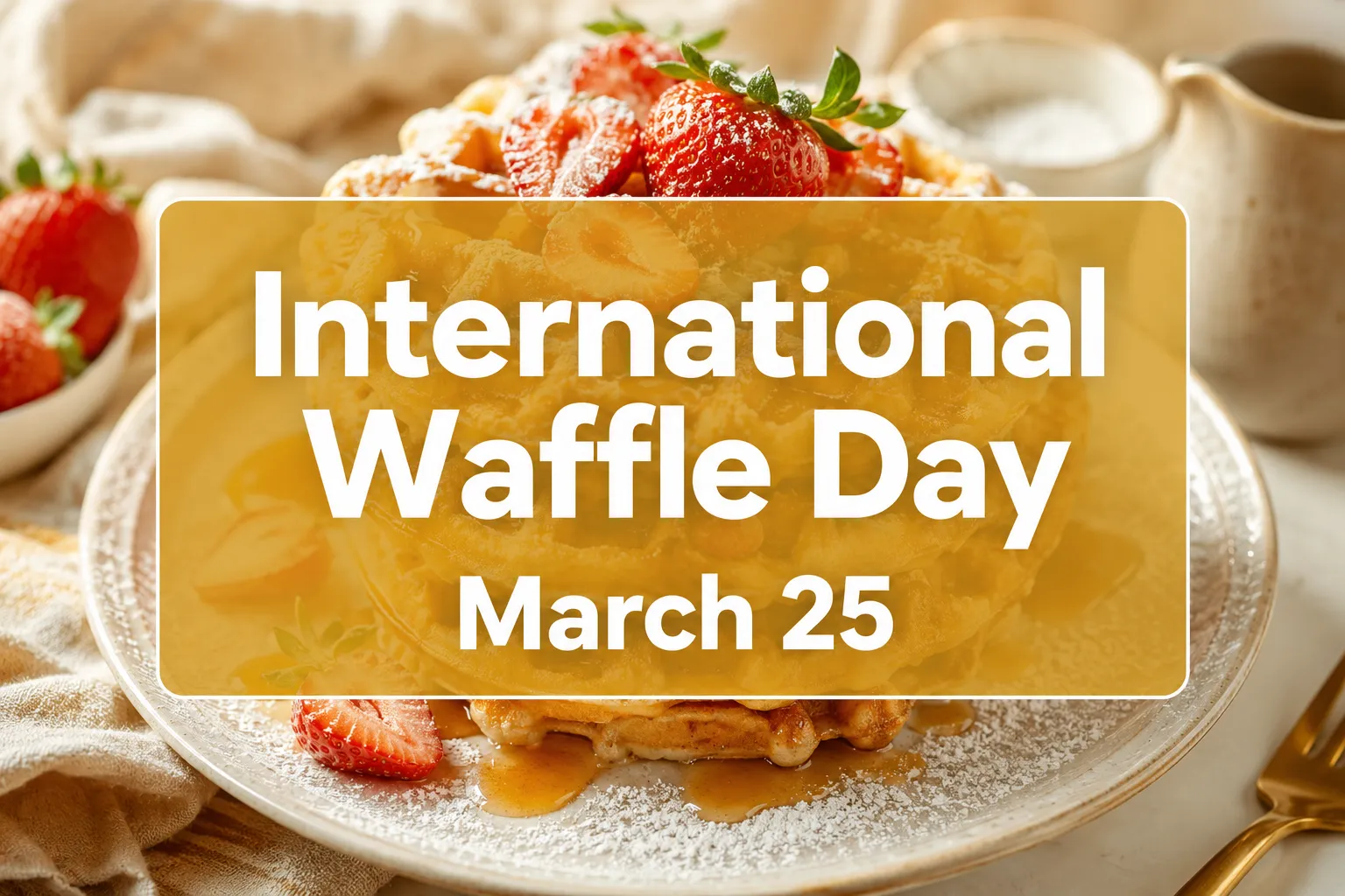 March 25 International Waffle Day: History, Recipes, and How to Celebrate in 2026
